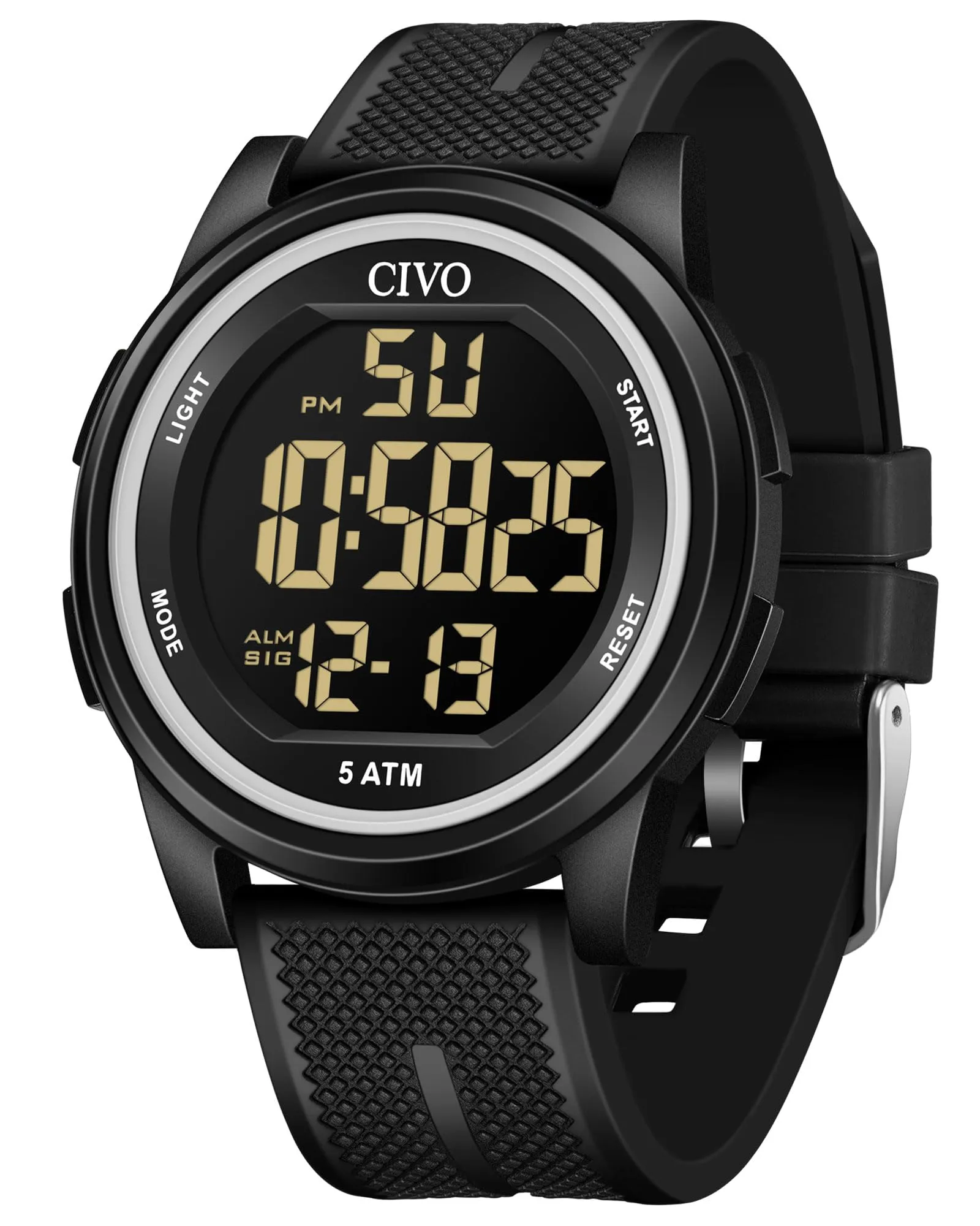 CIVO Orologio Uomo Digitale Sportivo: Impermeabile Ultra Sottile con LED - immagine 1