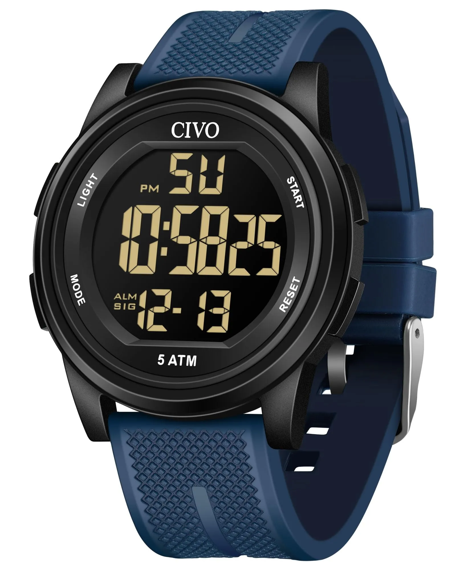 CIVO Orologio Uomo Sportivo Digitale: Impermeabile Ultra Sottile con LED - immagine 1
