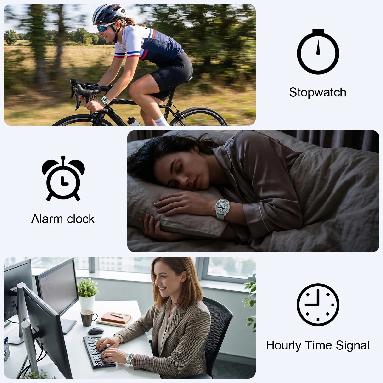 CIVO Orologio Donna Sportivo Digitale: Impermeabile Ultra Sottile con LED - immagine 5