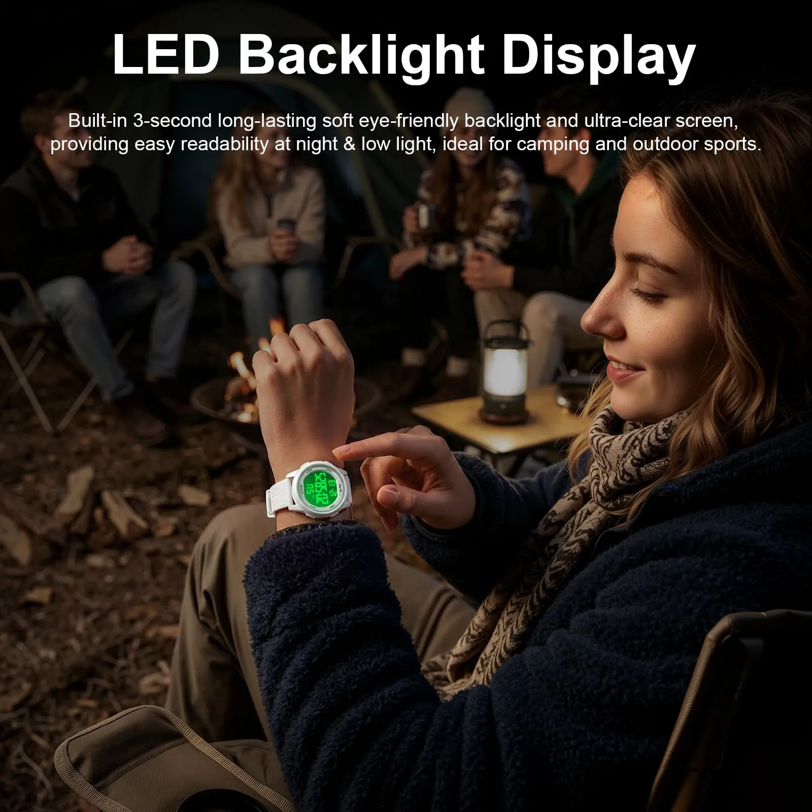 CIVO Orologio Donna Digitale Sportivo: Impermeabile Ultra Sottile con LED - immagine 3