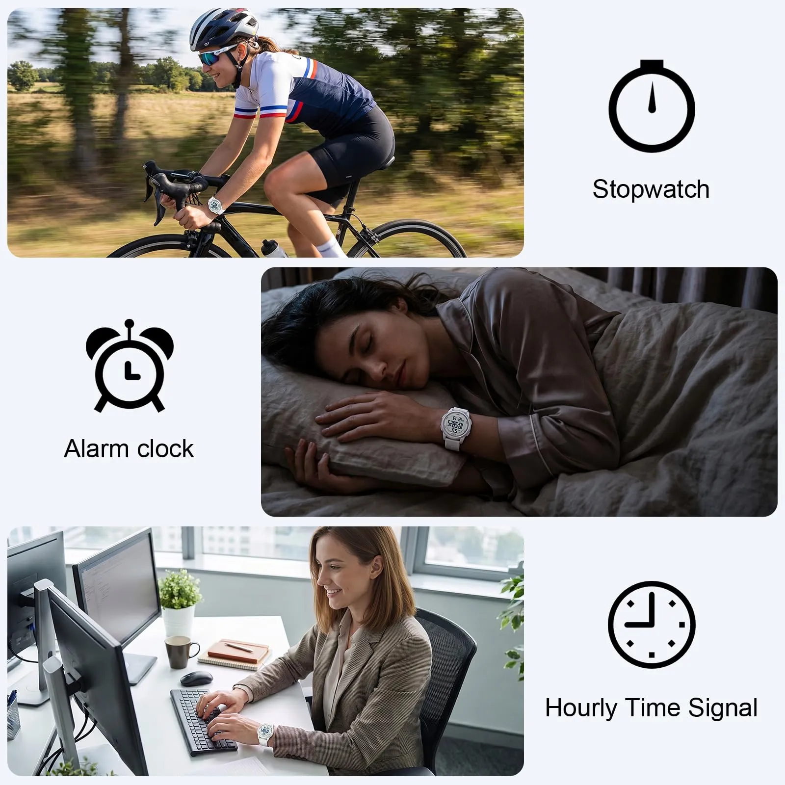CIVO Orologio Donna Digitale Sportivo: Impermeabile Ultra Sottile con LED - immagine 4