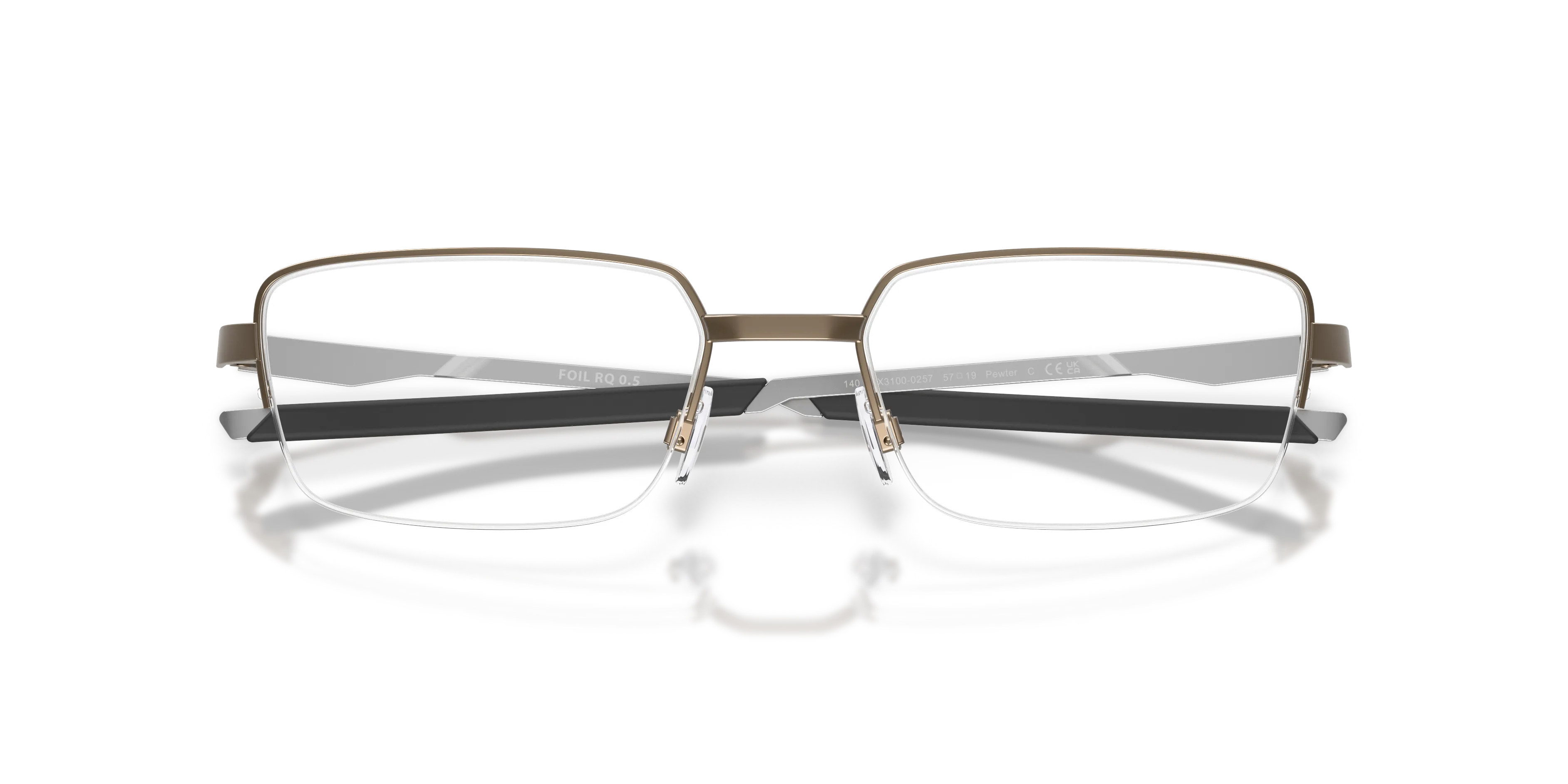 Oakley OX3100 FOIL RQ 0.5 310002 Montature da vista Metallo Grigio Squadrata Normale - immagine 2