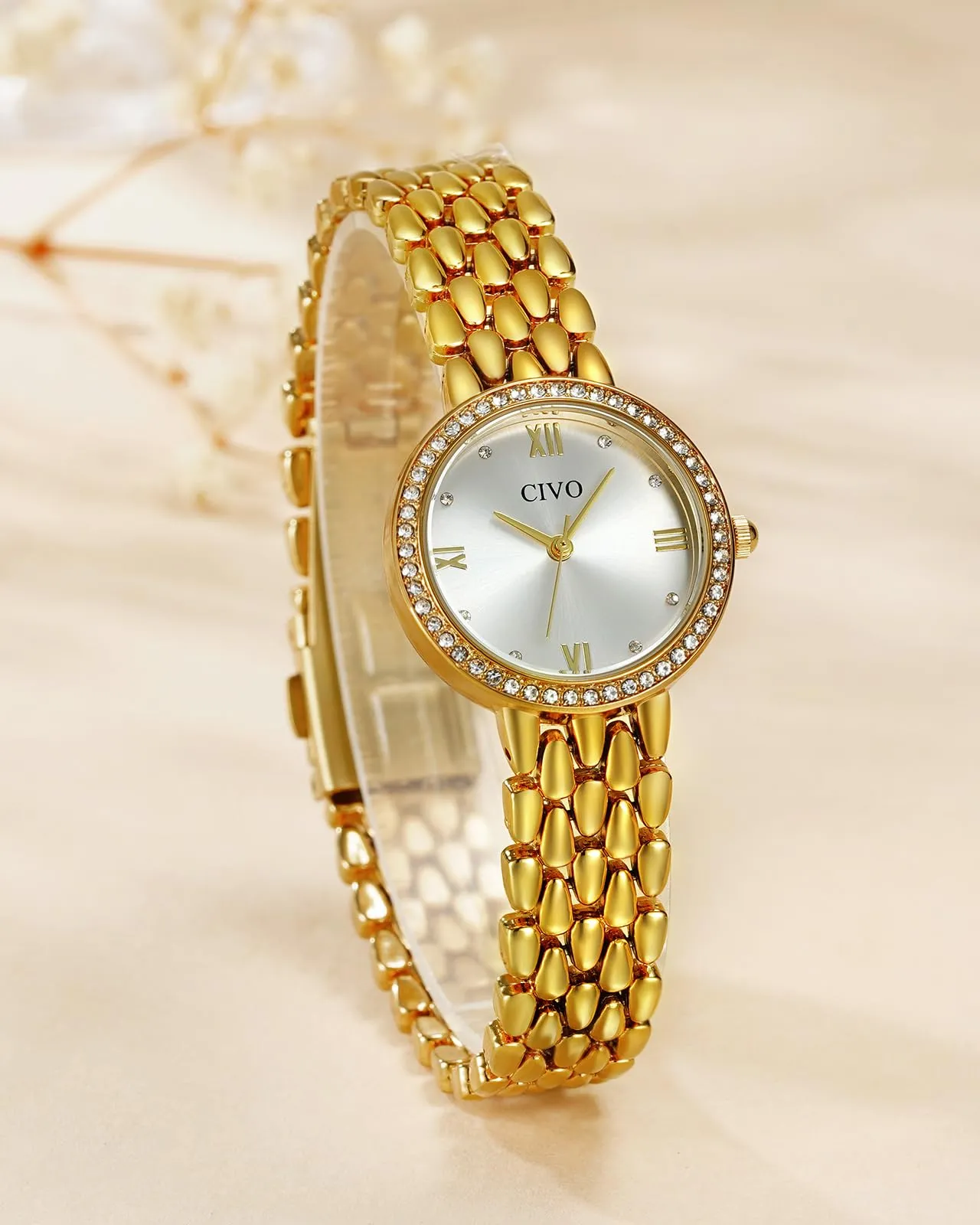 CIVO Set Orologio e Bracciale da Donna: Elegante Orologio al Quarzo con - immagine 7