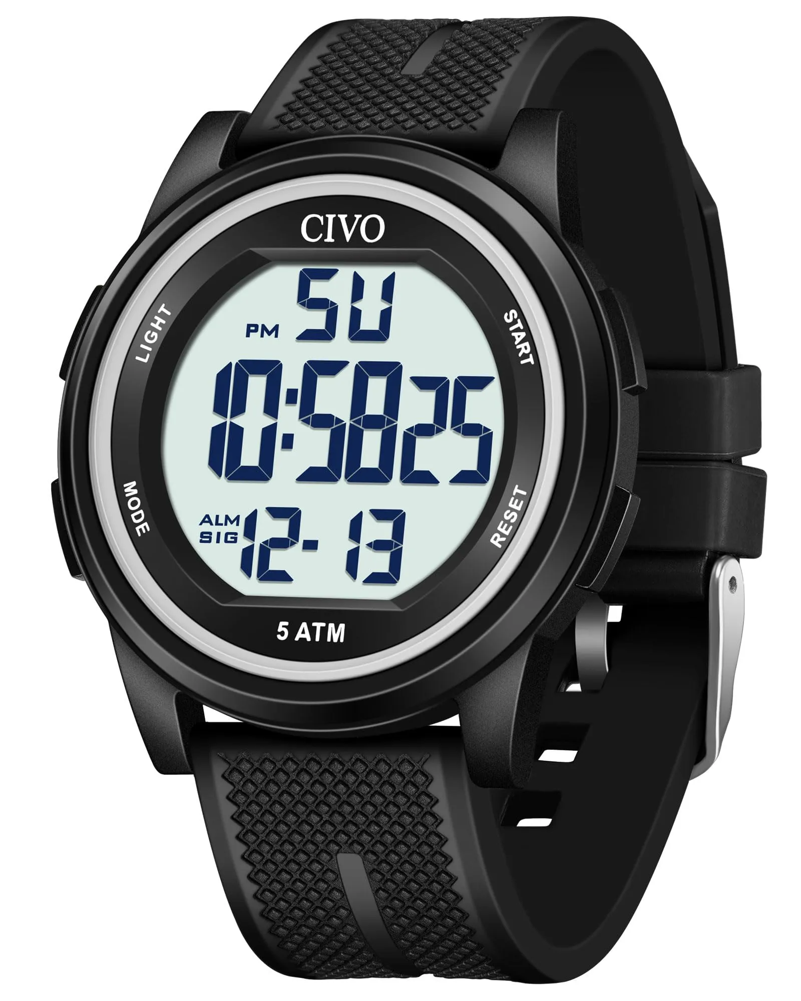 CIVO Orologio Uomo Digitale Sportivo: Ultra Sottile Impermeabile con LED - immagine 1
