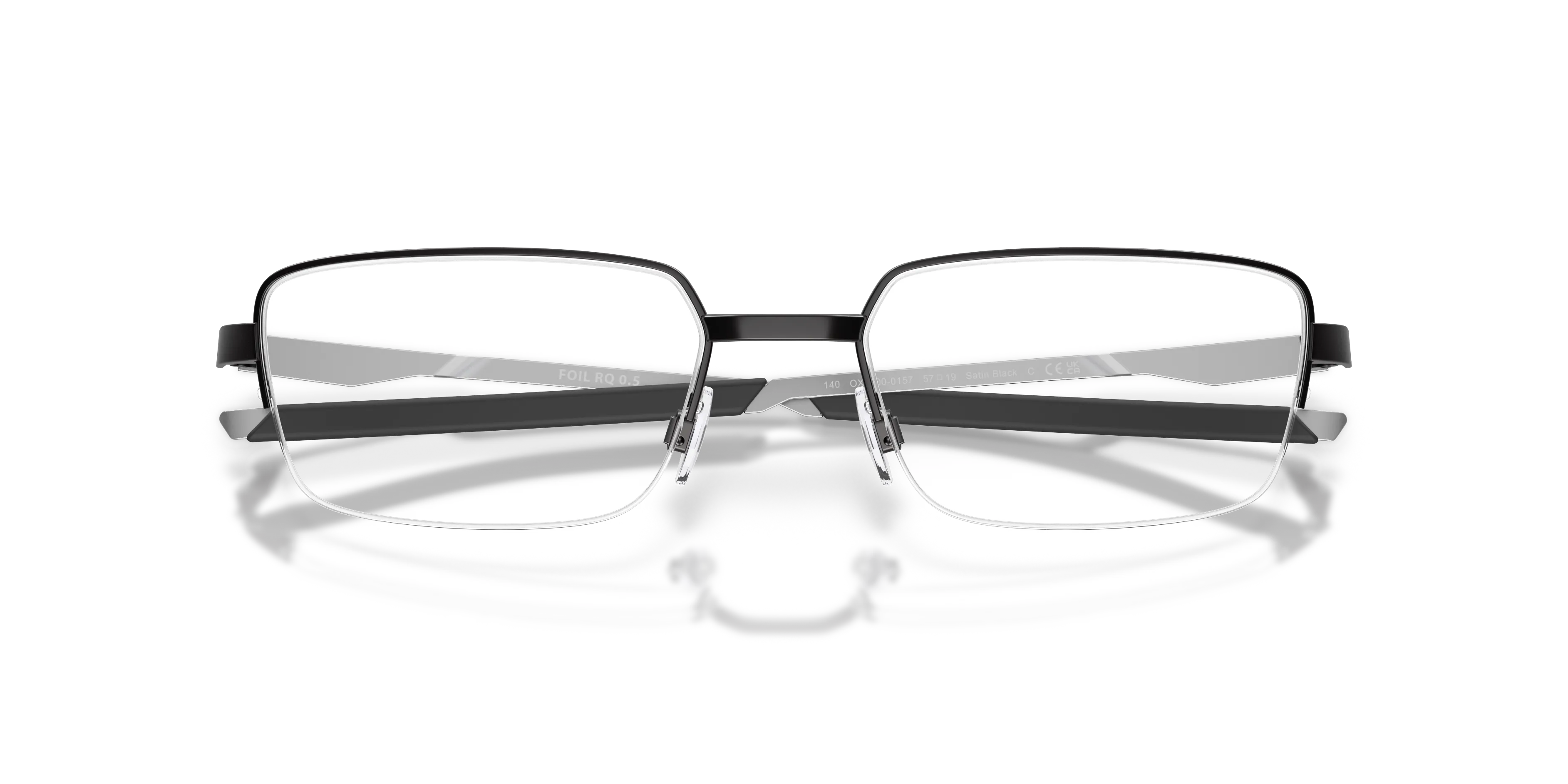 Oakley OX3100 FOIL RQ 0.5 310001 Montature da vista Metallo Nero Squadrata Normale - immagine 2