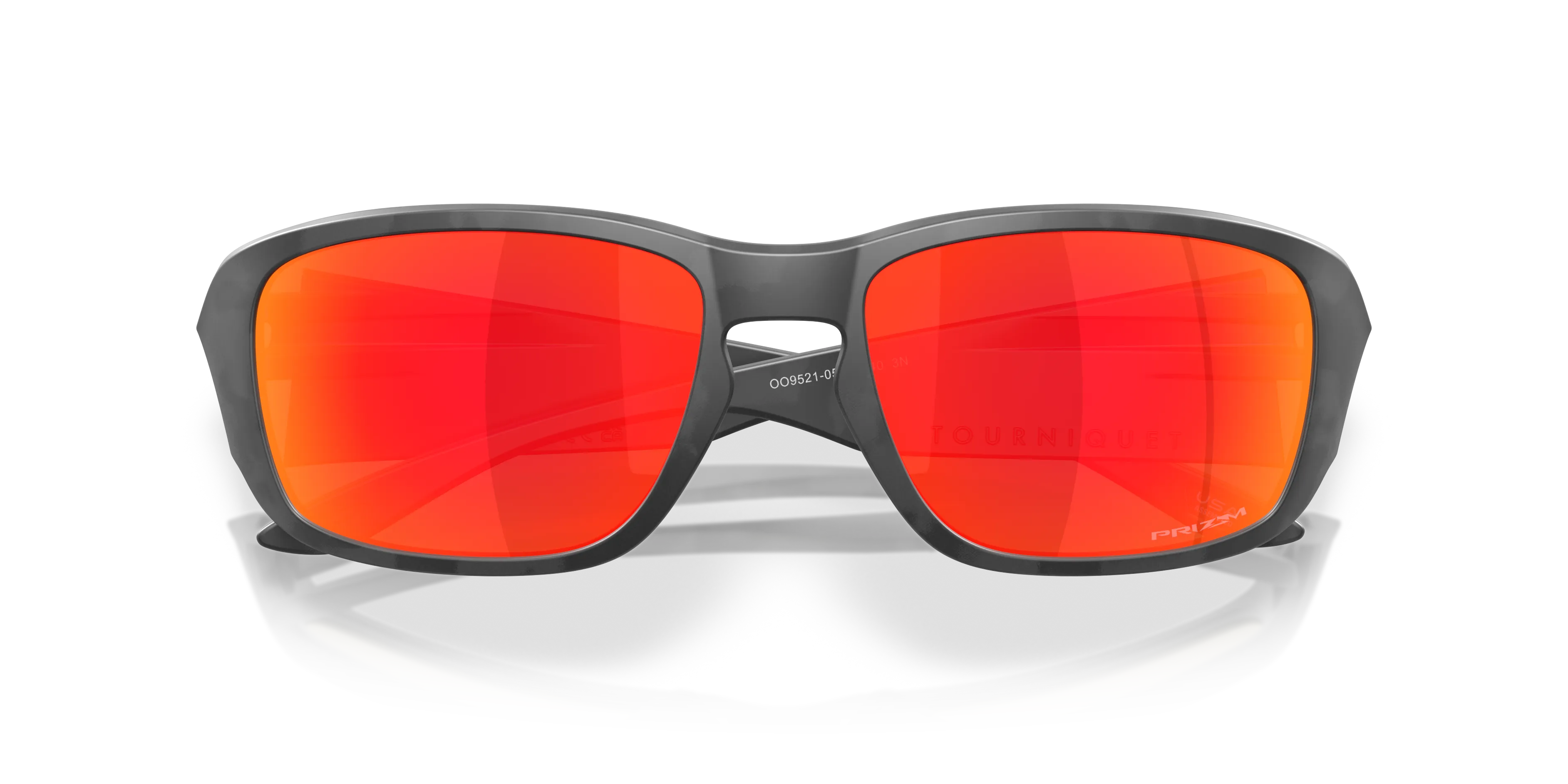 Oakley OO9521 TOURNIQUET 952105 Occhiali da sole O_Matter Grigio Rosso Squadrata Normale - immagine 2