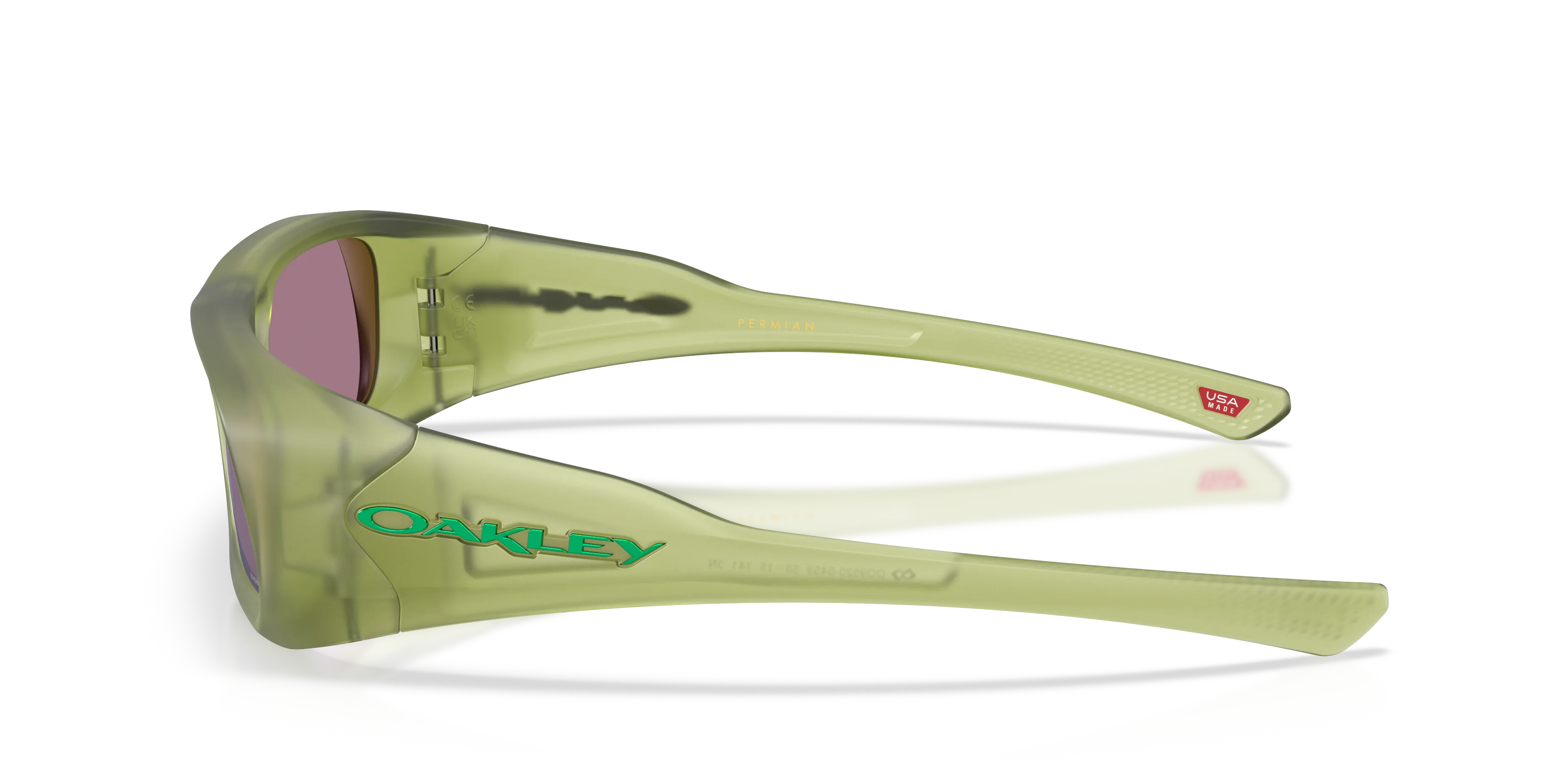 Oakley OO9520 PERMIAN 952004 Occhiali da sole O_Matter Verde Verde Squadrata Normale - immagine 4
