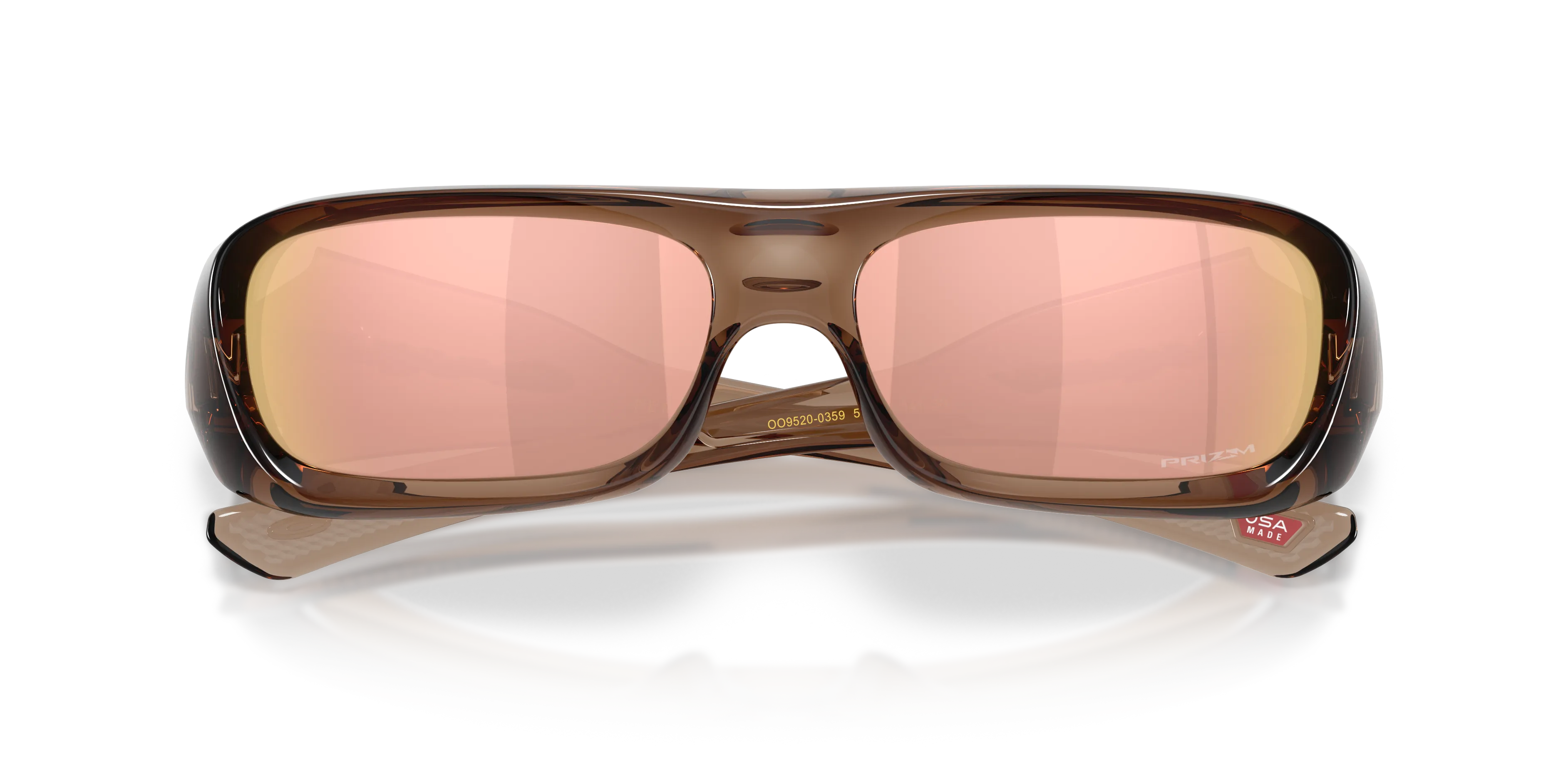 Oakley OO9520 PERMIAN 952003 Occhiali da sole O_Matter Marrone Oro Squadrata Normale - immagine 2