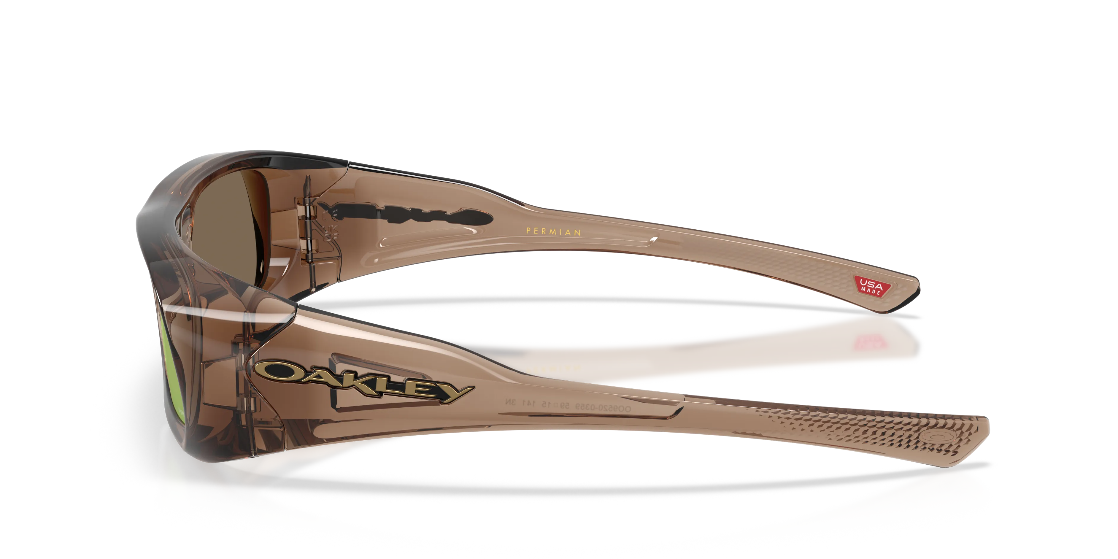 Oakley OO9520 PERMIAN 952003 Occhiali da sole O_Matter Marrone Oro Squadrata Normale - immagine 4