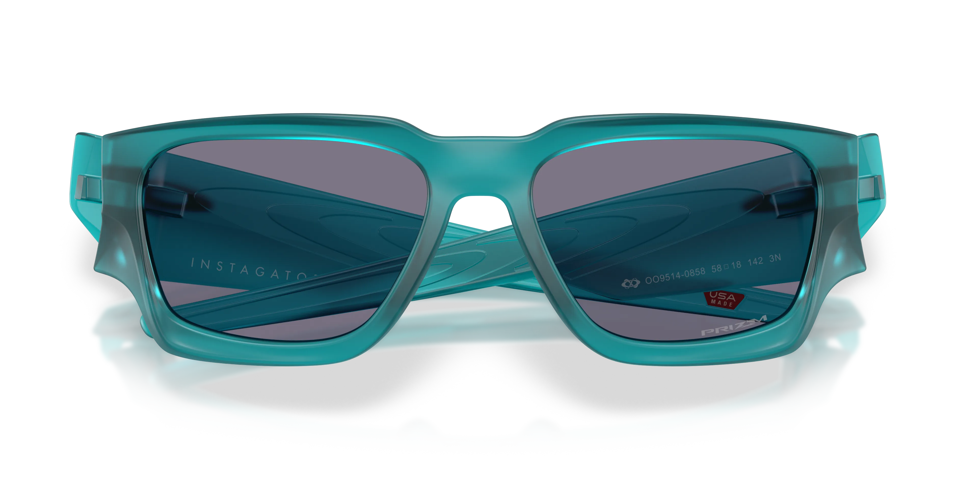 Oakley OO9514 INSTAGATOR 951408 Occhiali da sole O_Matter Verde Grigio Squadrata Normale - immagine 2