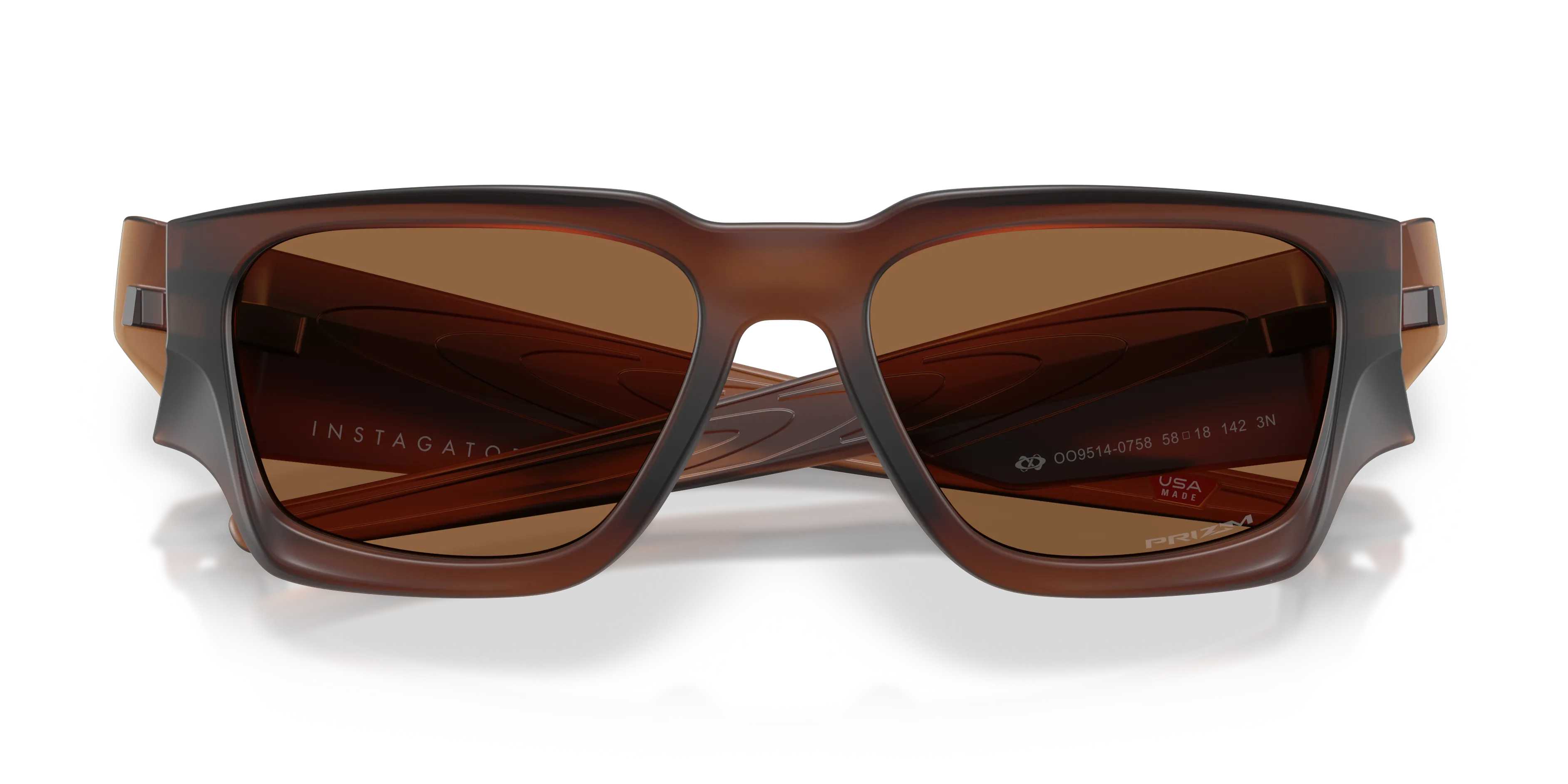 Oakley OO9514 INSTAGATOR 951407 Occhiali da sole O_Matter Marrone Bronzo Squadrata Normale - immagine 2