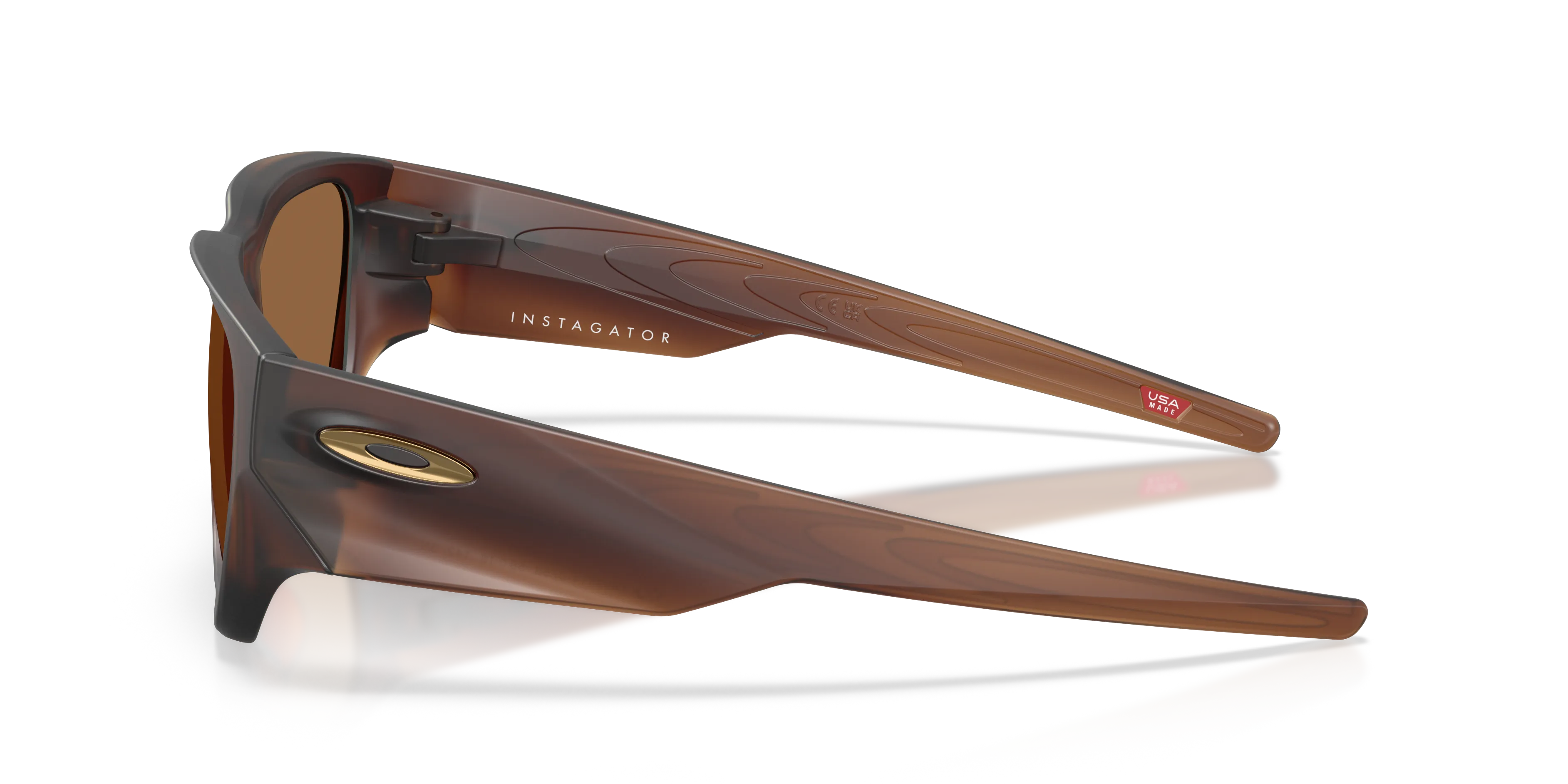 Oakley OO9514 INSTAGATOR 951407 Occhiali da sole O_Matter Marrone Bronzo Squadrata Normale - immagine 4