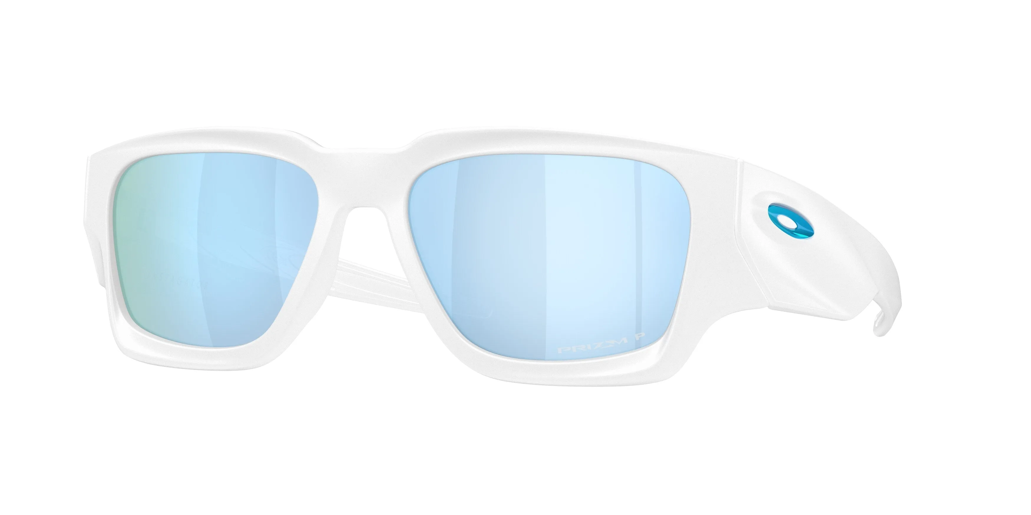 Oakley OO9514 INSTAGATOR 951404 Occhiali da sole O_Matter Bianco Blu Squadrata Polarizzata - immagine 1