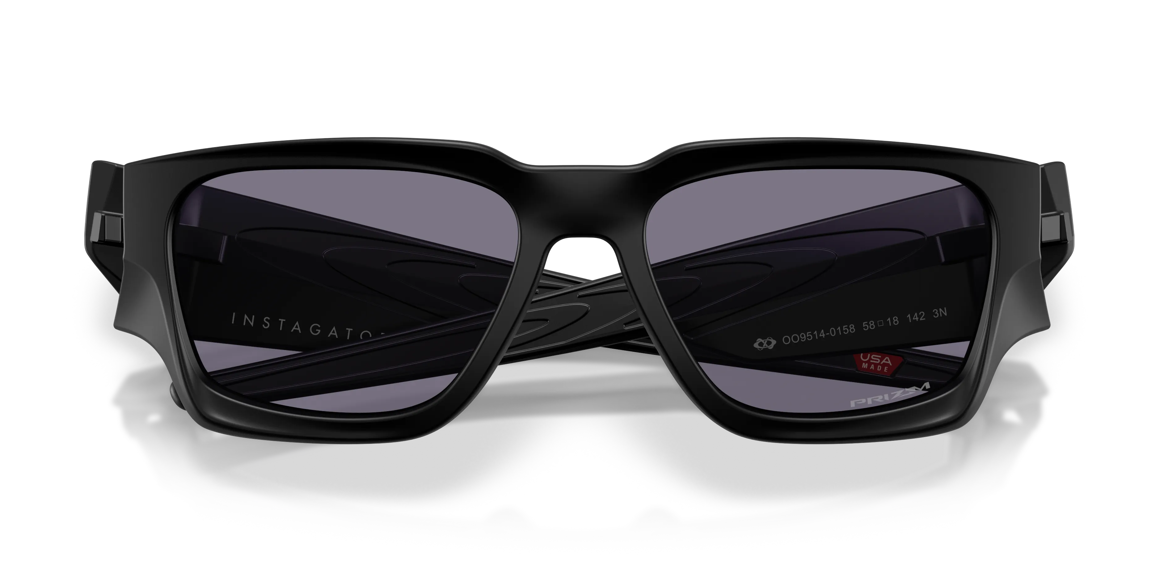 Oakley OO9514 INSTAGATOR 951401 Occhiali da sole O_Matter Nero Grigio Squadrata Normale - immagine 2