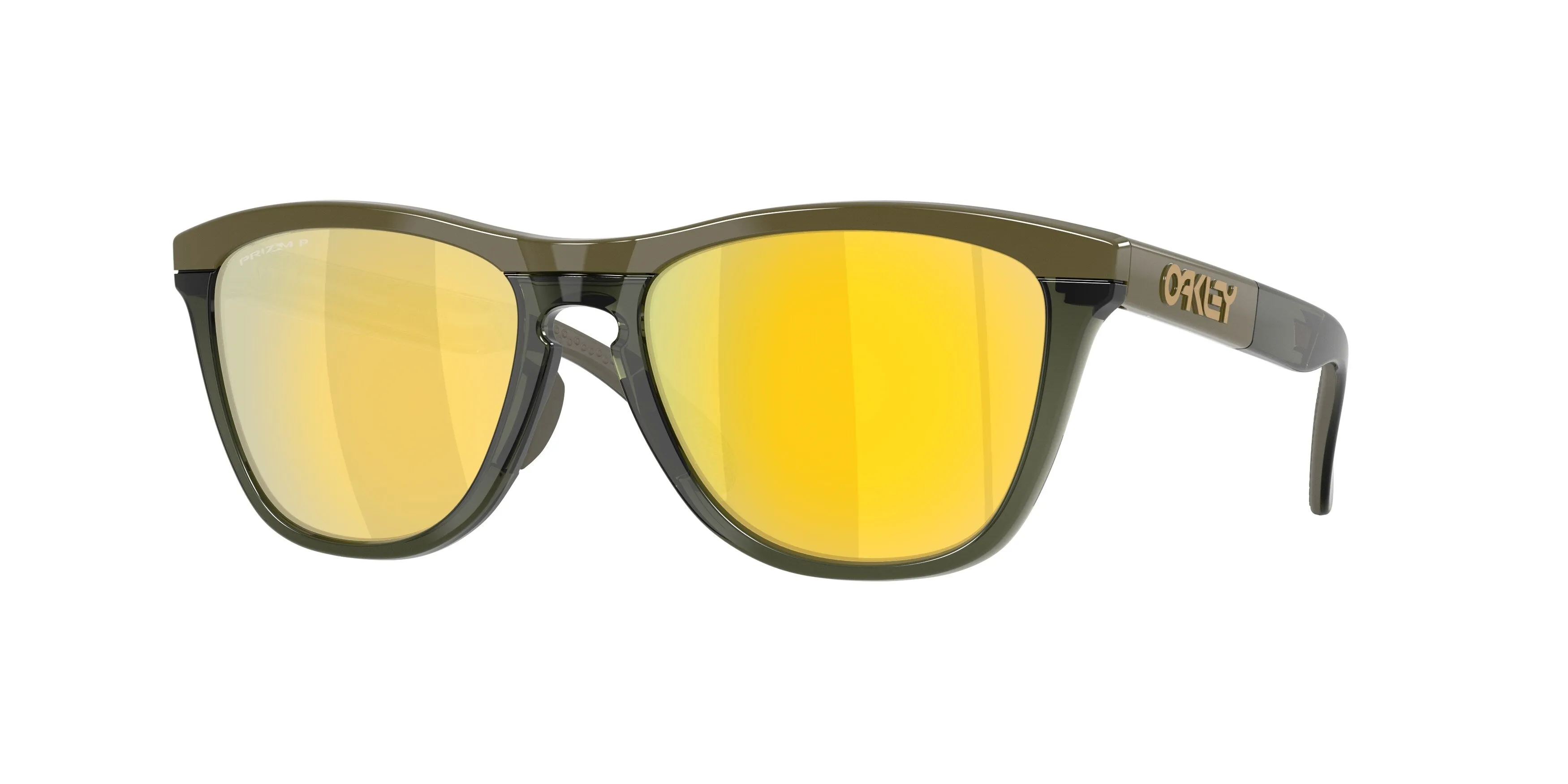 Oakley OO9503 FROGSKINS RANGE XL 950304 Occhiali da sole O_Matter Verde Oro Rotonda Polarizzata - immagine 1