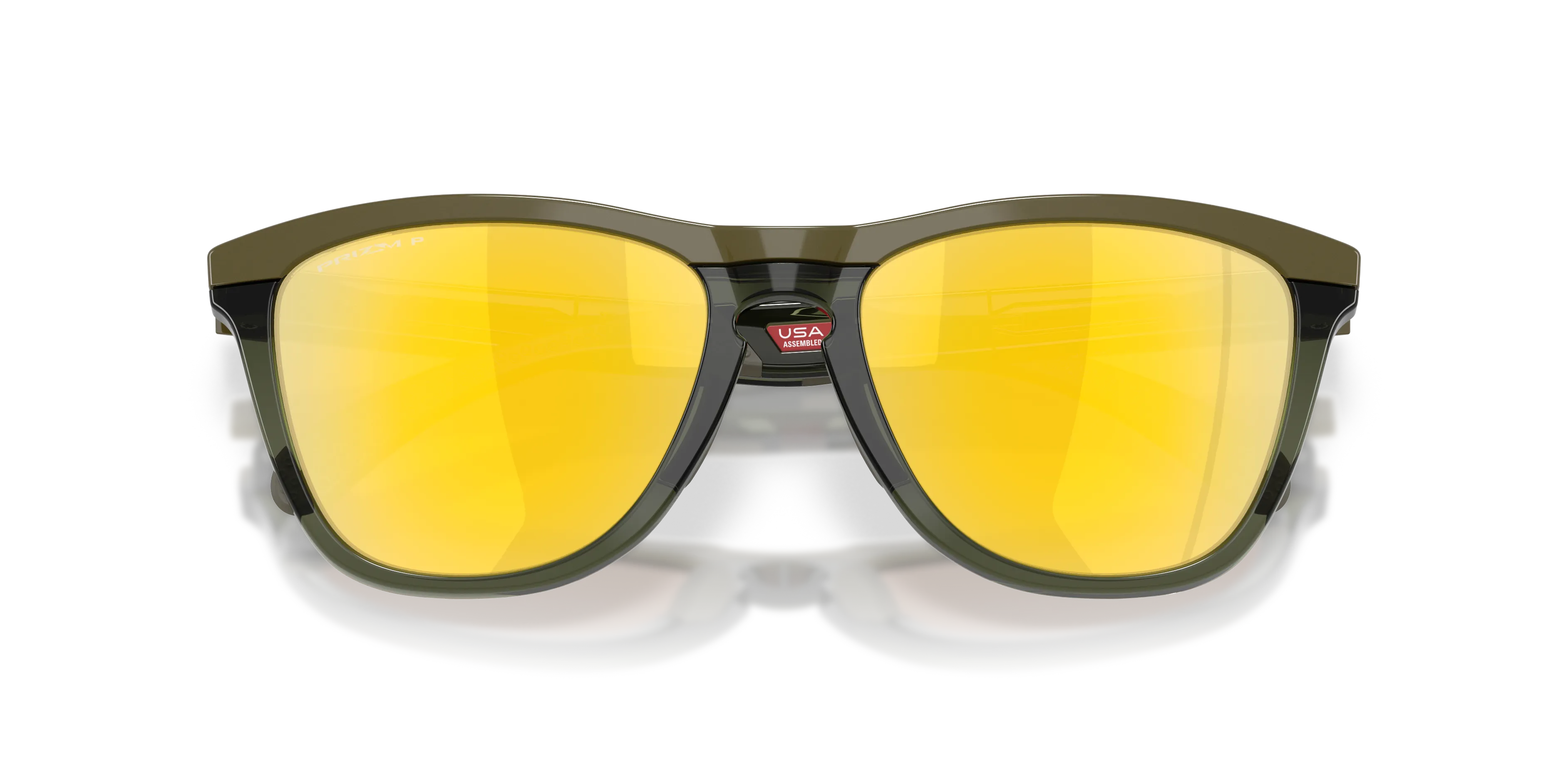 Oakley OO9503 FROGSKINS RANGE XL 950304 Occhiali da sole O_Matter Verde Oro Rotonda Polarizzata - immagine 2