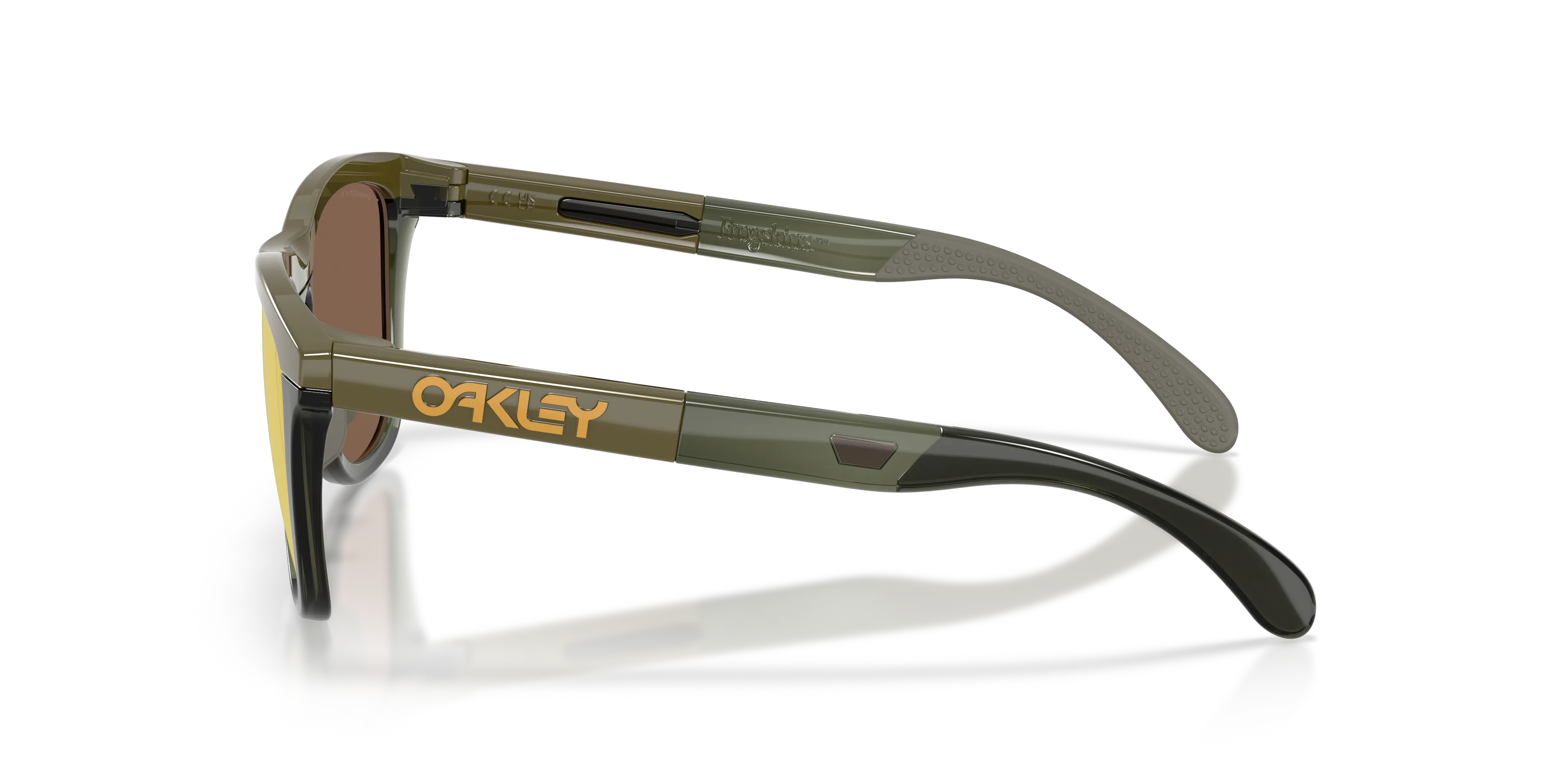 Oakley OO9503 FROGSKINS RANGE XL 950304 Occhiali da sole O_Matter Verde Oro Rotonda Polarizzata - immagine 4