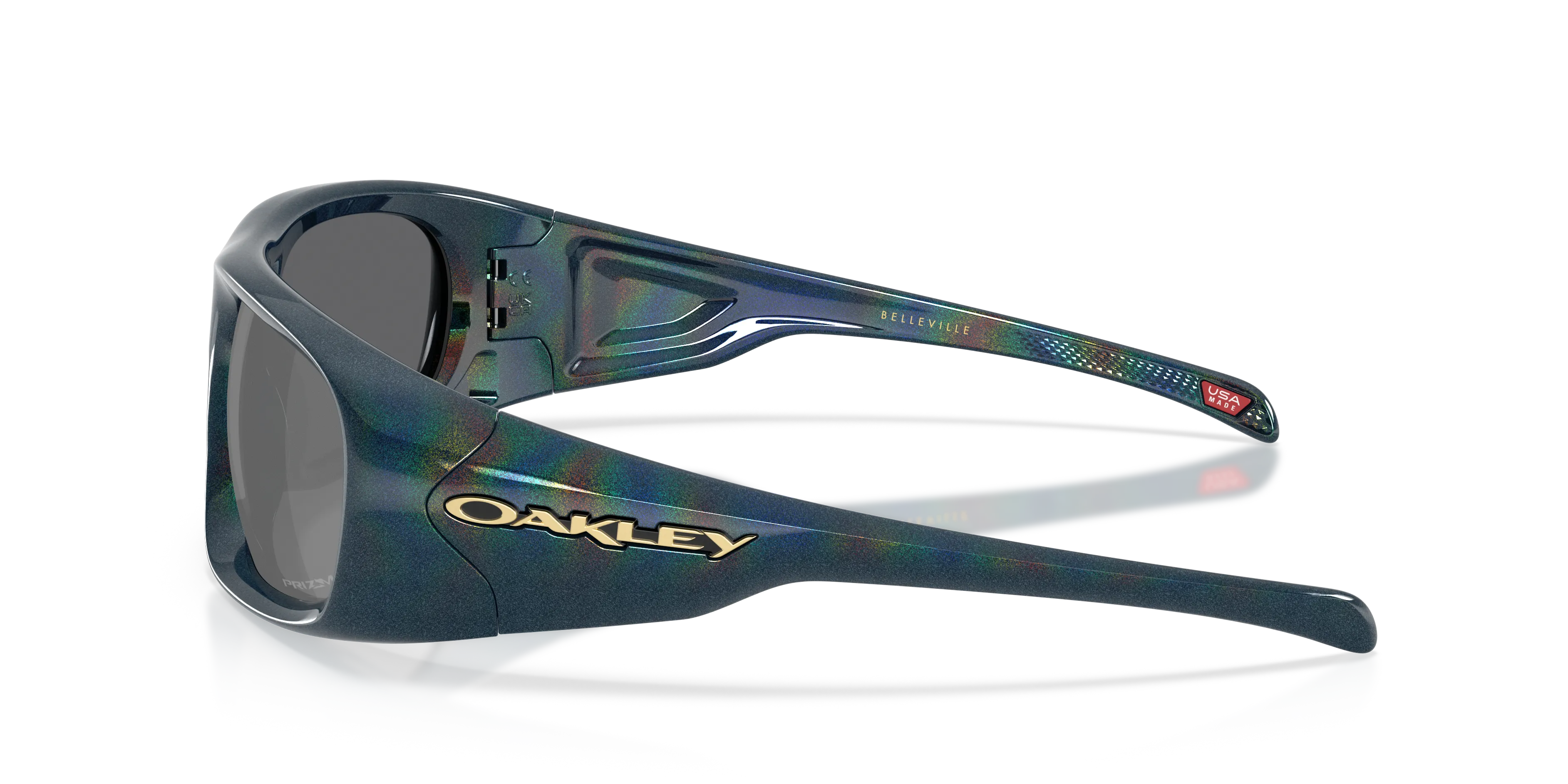Oakley OO9491 BELLEVILLE 949105 Occhiali da sole O_Matter Blu Grigio Squadrata Normale - immagine 4