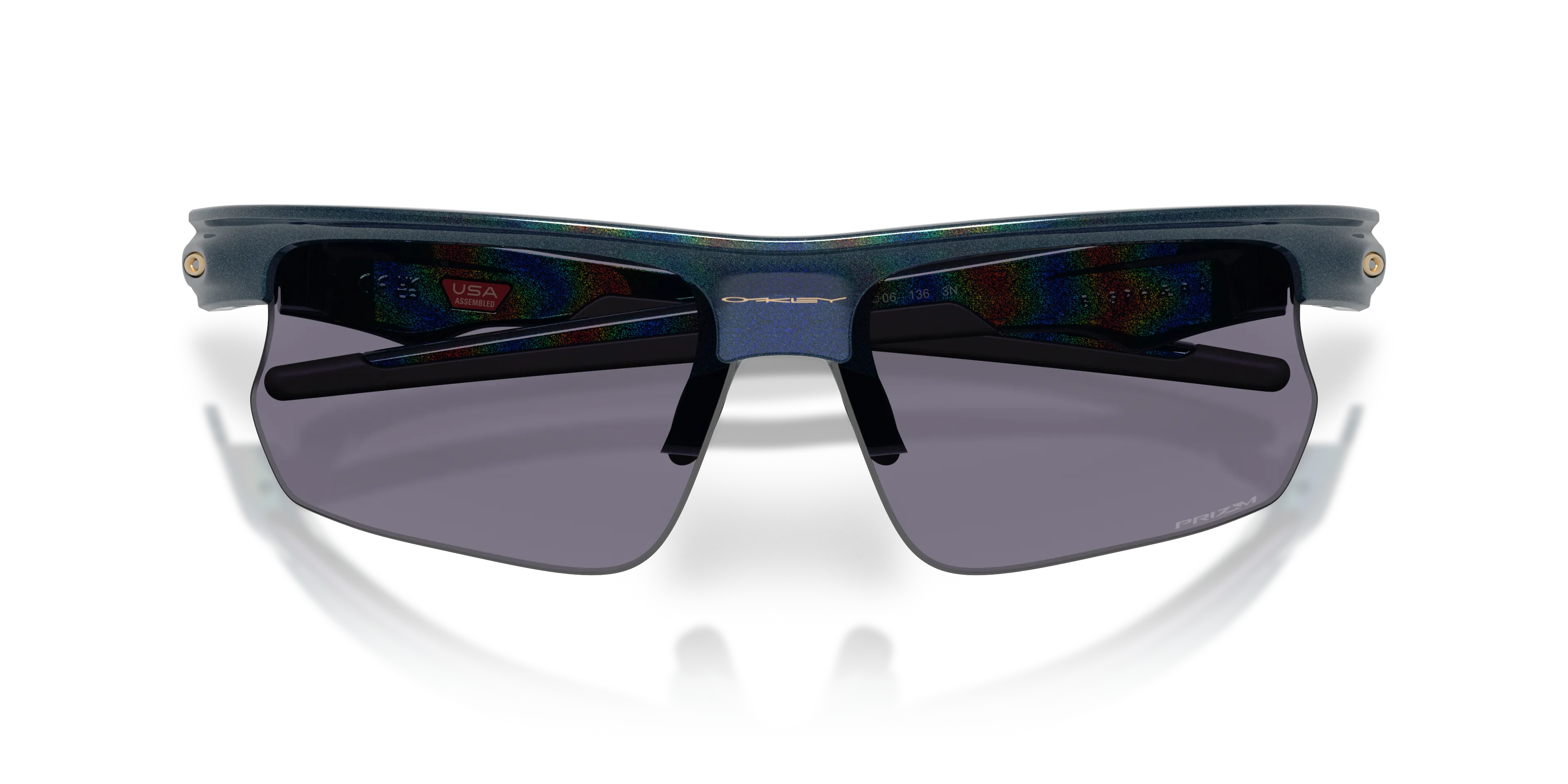 Oakley OO9400 BISPHAERA 940026 Occhiali da sole O_Matter Blu Grigio Squadrata Normale - immagine 2