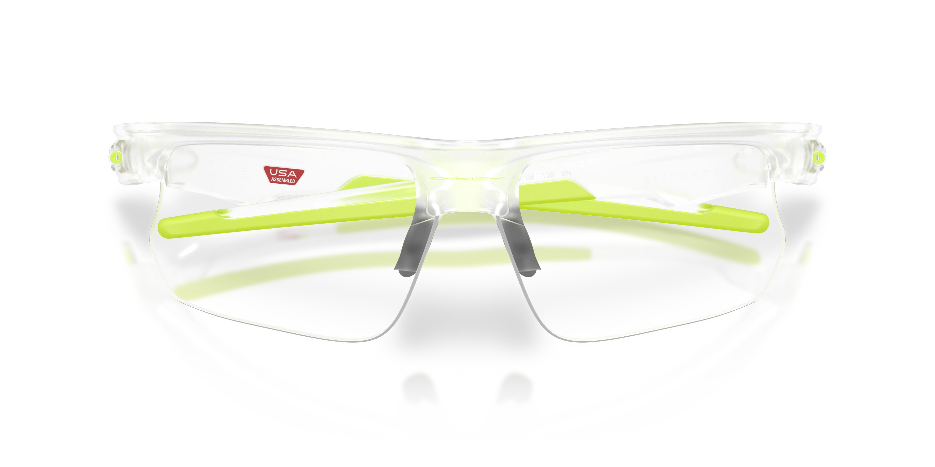 Oakley OO9400 BISPHAERA 940025 Occhiali da sole O_Matter Trasparente Trasparente Squadrata Normale - immagine 2