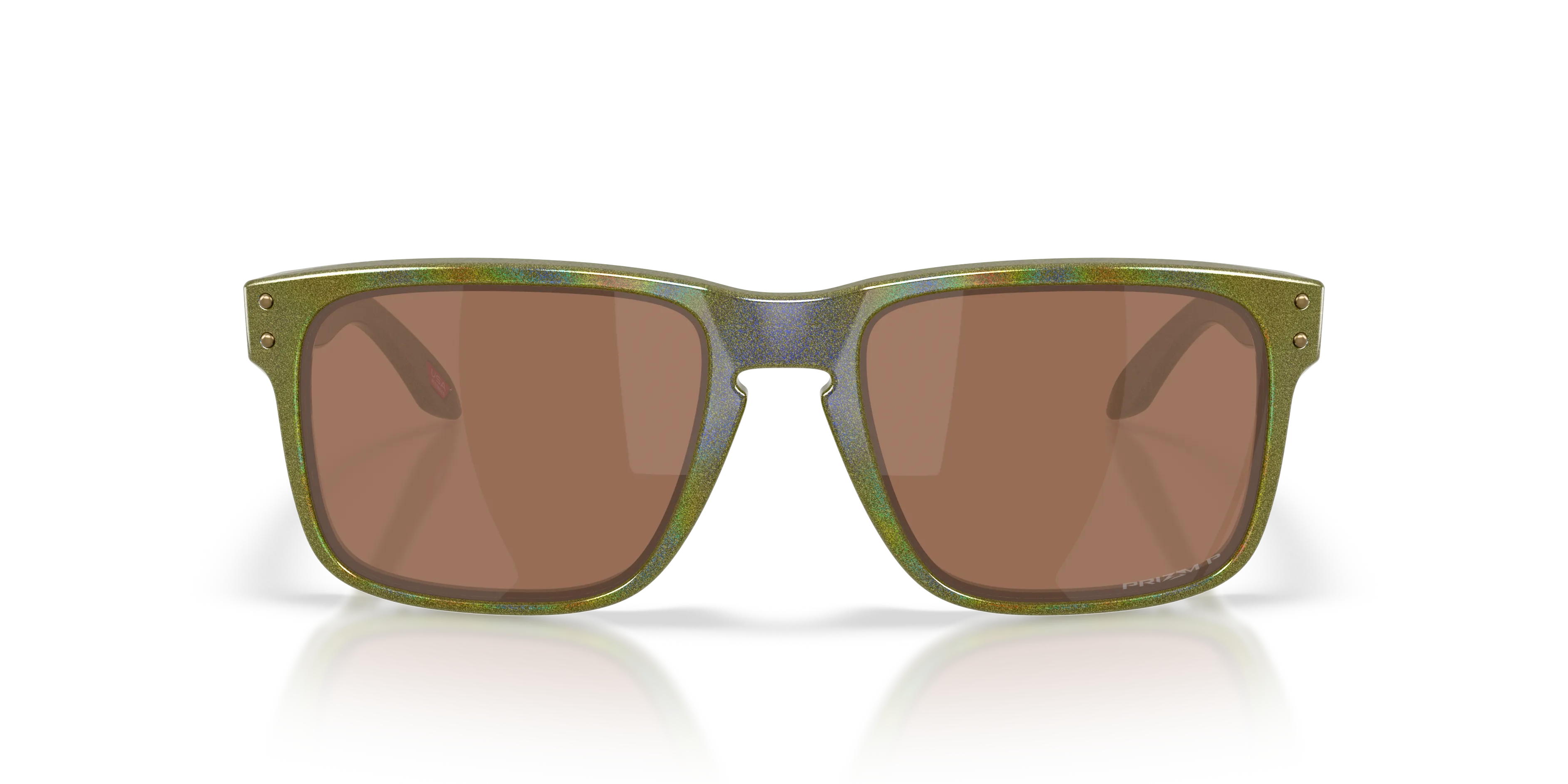 Oakley OO9102 HOLBROOK 9102AN Occhiali da sole O_Matter Verde Marrone Squadrata Polarizzata - immagine 3