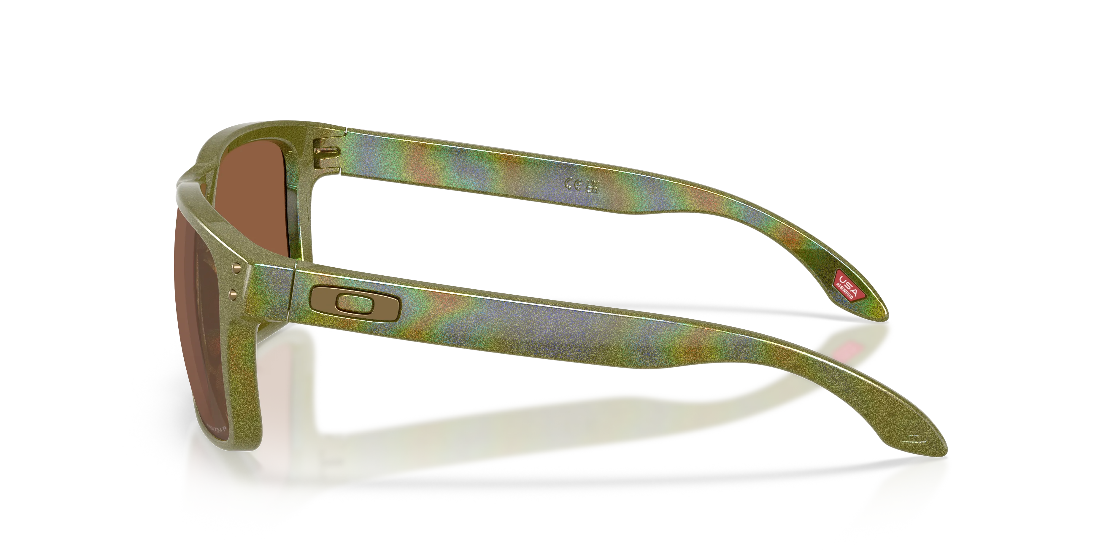 Oakley OO9102 HOLBROOK 9102AN Occhiali da sole O_Matter Verde Marrone Squadrata Polarizzata - immagine 4