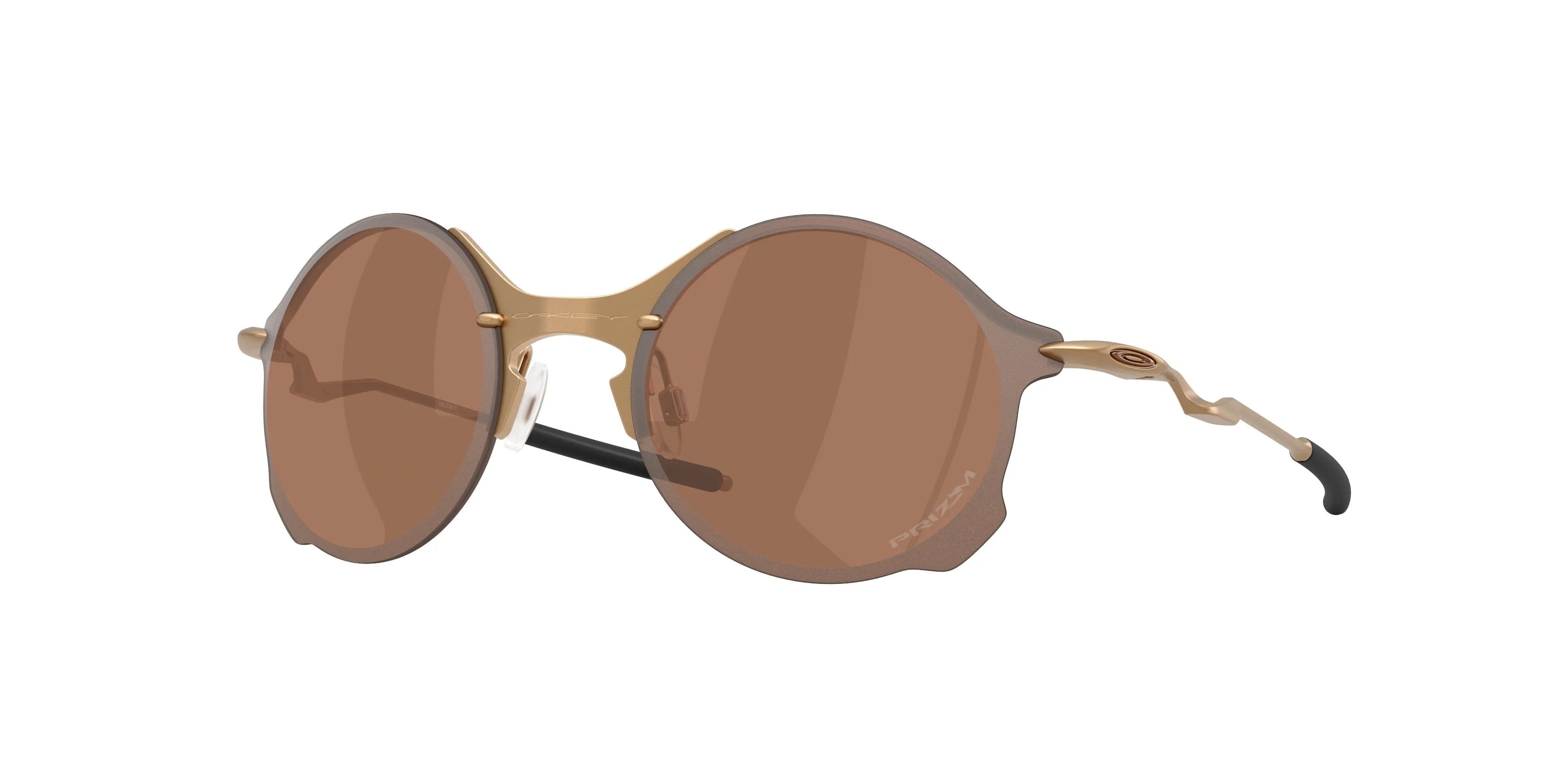 Oakley OO6026 TAILEND TI 602604 Occhiali da sole Titanio Oro Marrone Rotonda Normale - immagine 1