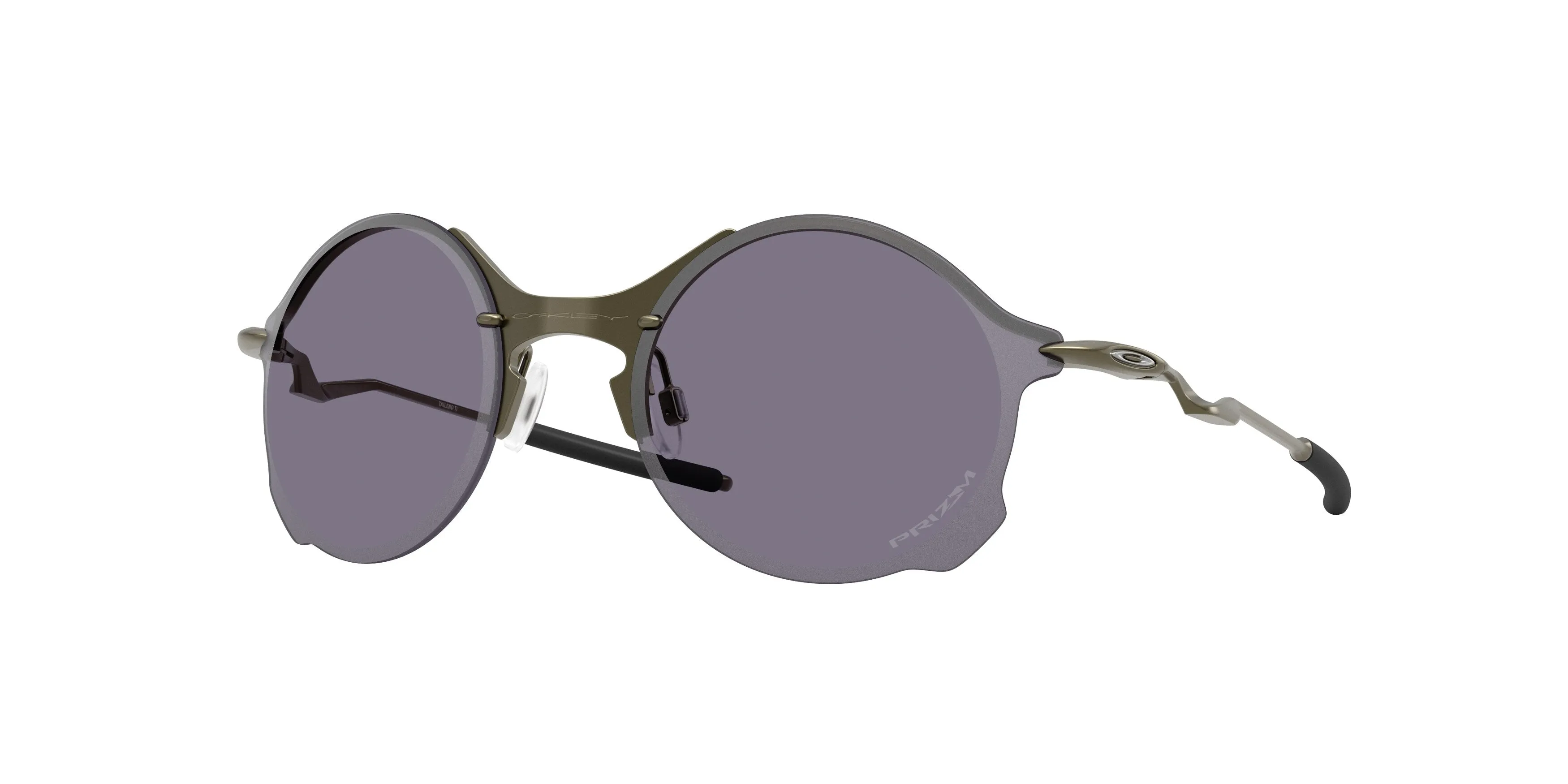 Oakley OO6026 TAILEND TI 602601 Occhiali da sole Titanio Marrone Grigio Rotonda Normale - immagine 1