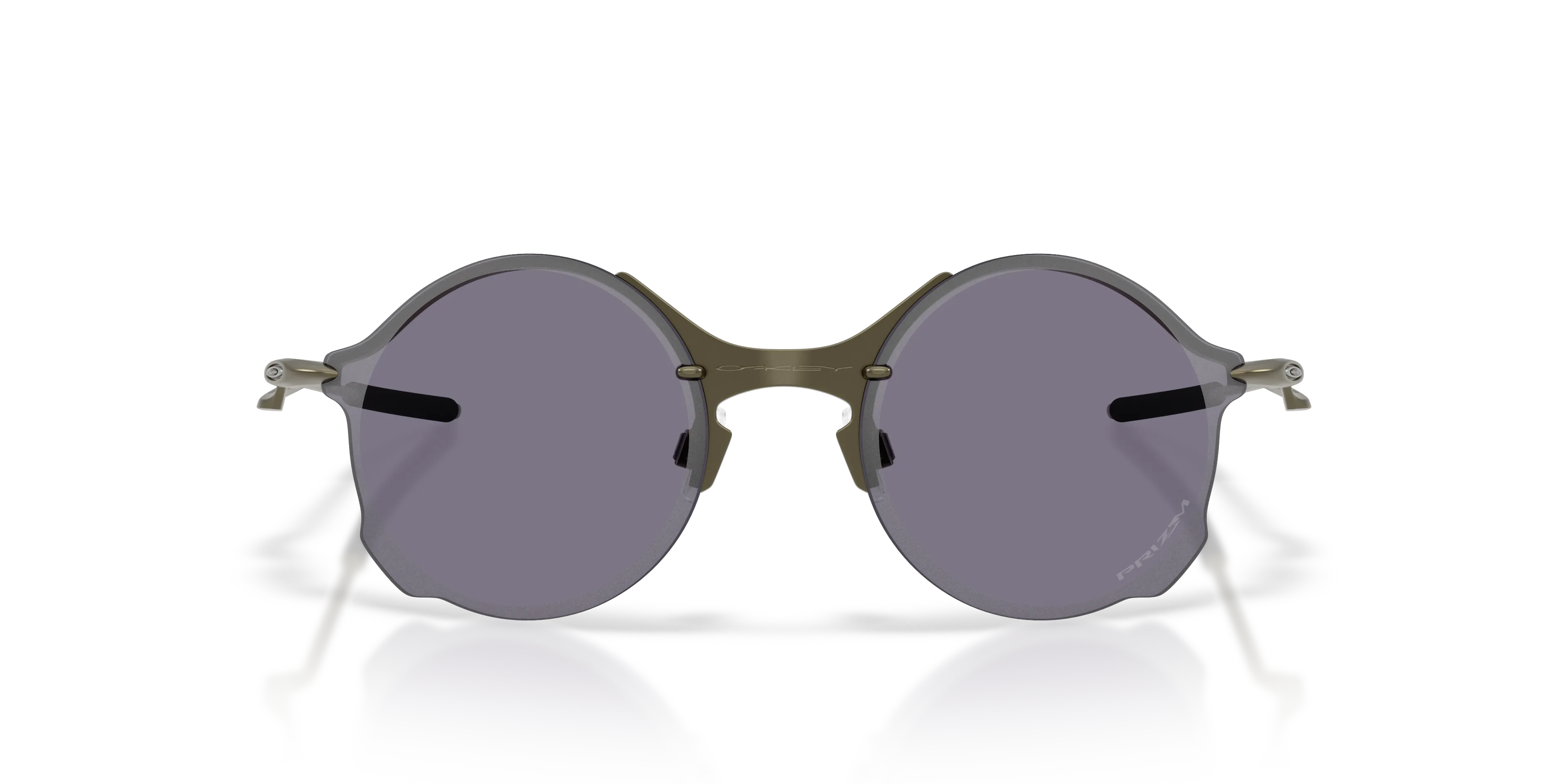 Oakley OO6026 TAILEND TI 602601 Occhiali da sole Titanio Marrone Grigio Rotonda Normale - immagine 3