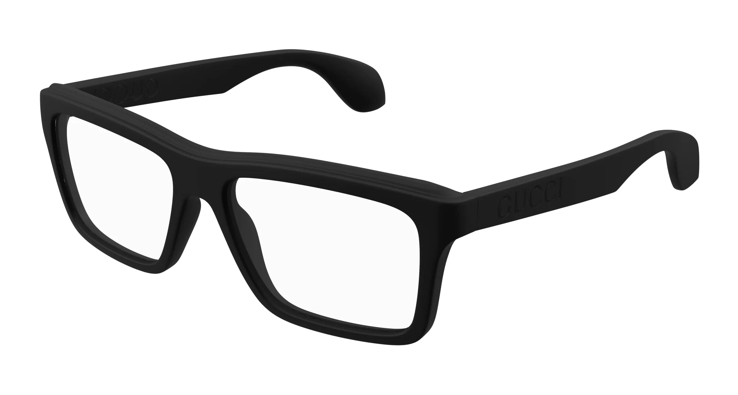 Gucci GG1573O 001 Montature da vista Iniettato Nero Squadrata - immagine 1