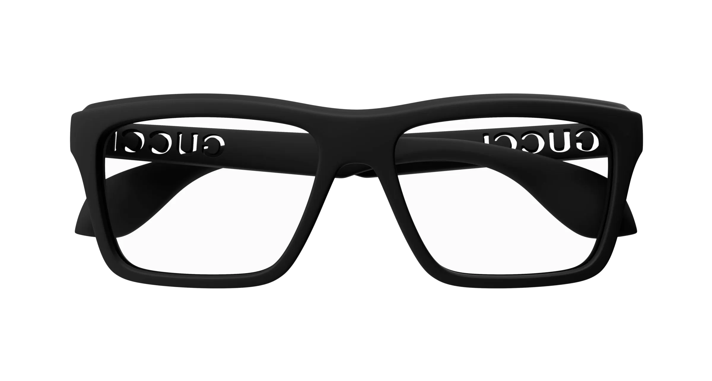 Gucci GG1573O 001 Montature da vista Iniettato Nero Squadrata - immagine 3
