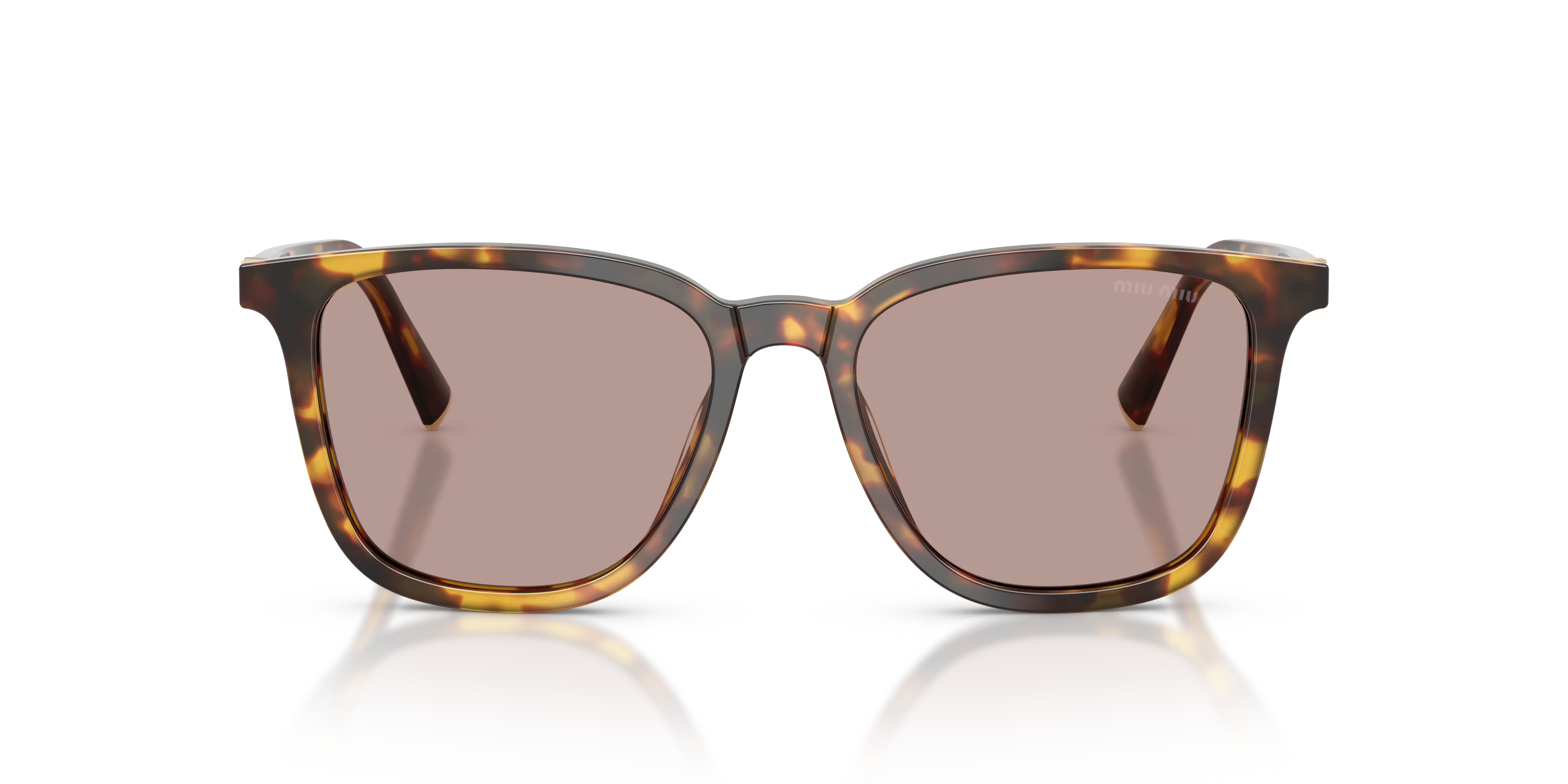 Miu Miu MU B03S 14L20I Occhiali da sole Acetato Tartaruga Marrone Squadrata Normale - immagine 3