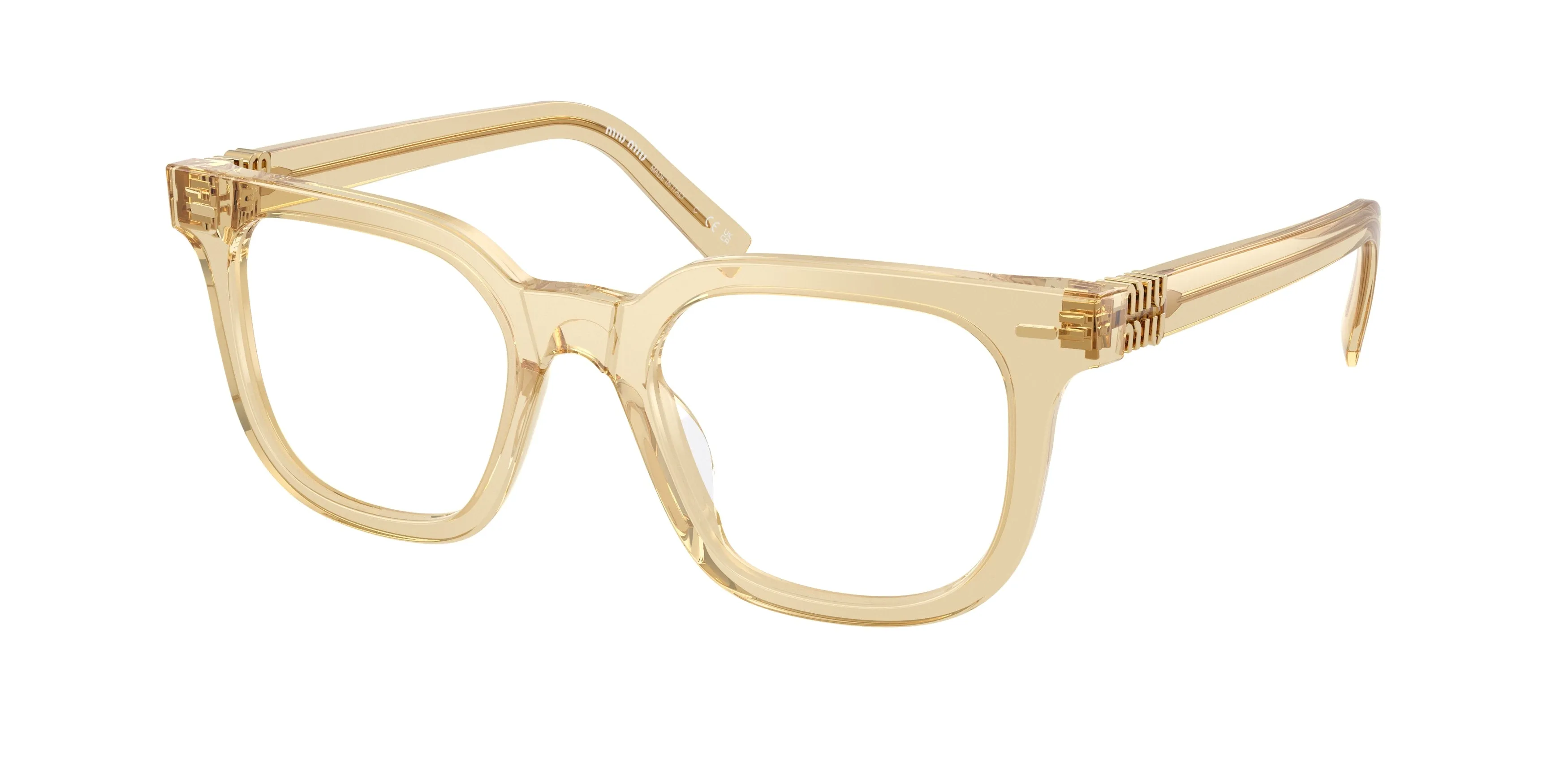 Miu Miu MU 06XV 11T1O1 Montature da vista Acetato Marrone Squadrata Normale - immagine 1