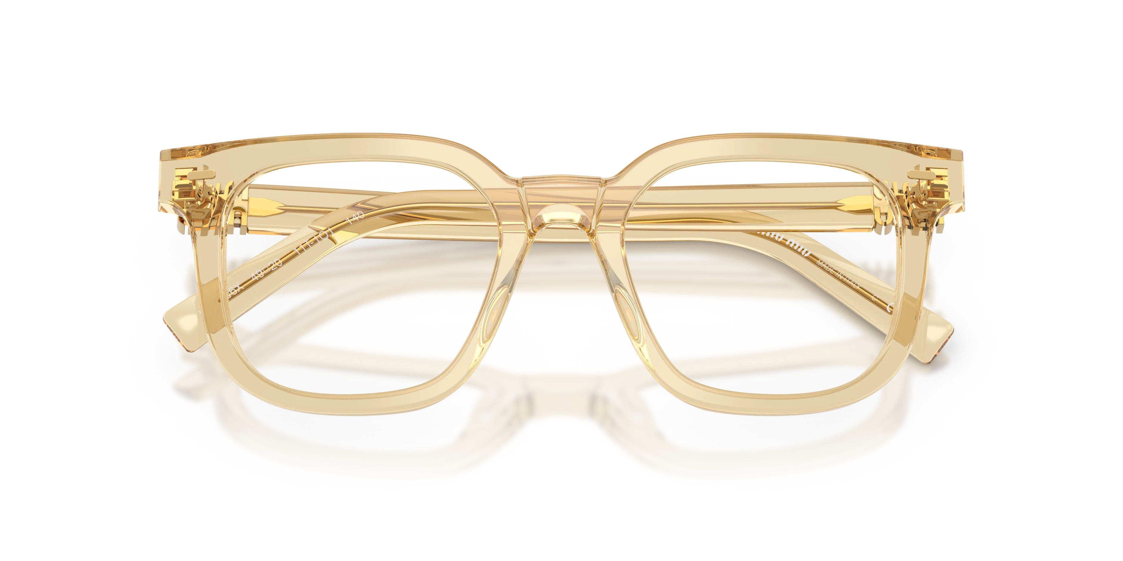 Miu Miu MU 06XV 11T1O1 Montature da vista Acetato Marrone Squadrata Normale - immagine 2