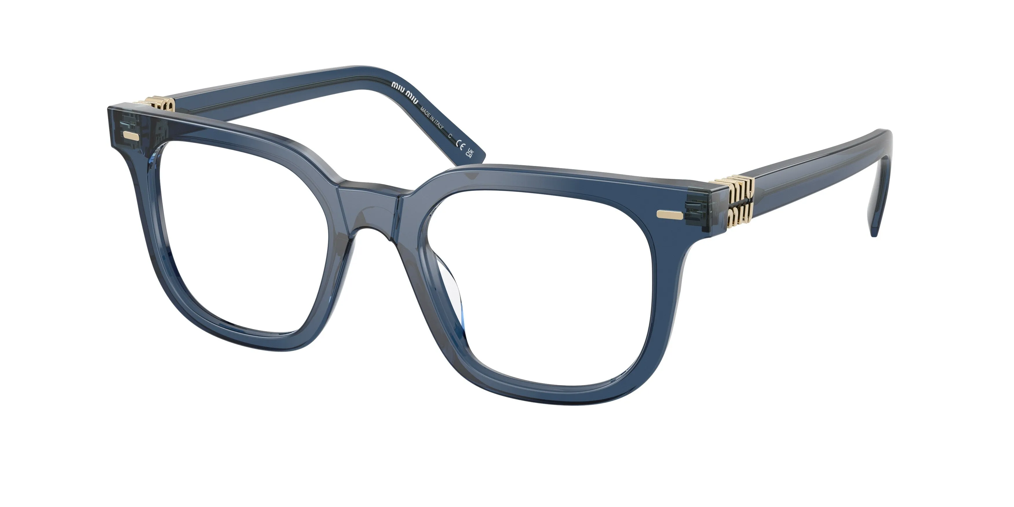 Miu Miu MU 06XV 08Q1O1 Montature da vista Acetato Blu Squadrata Normale - immagine 1