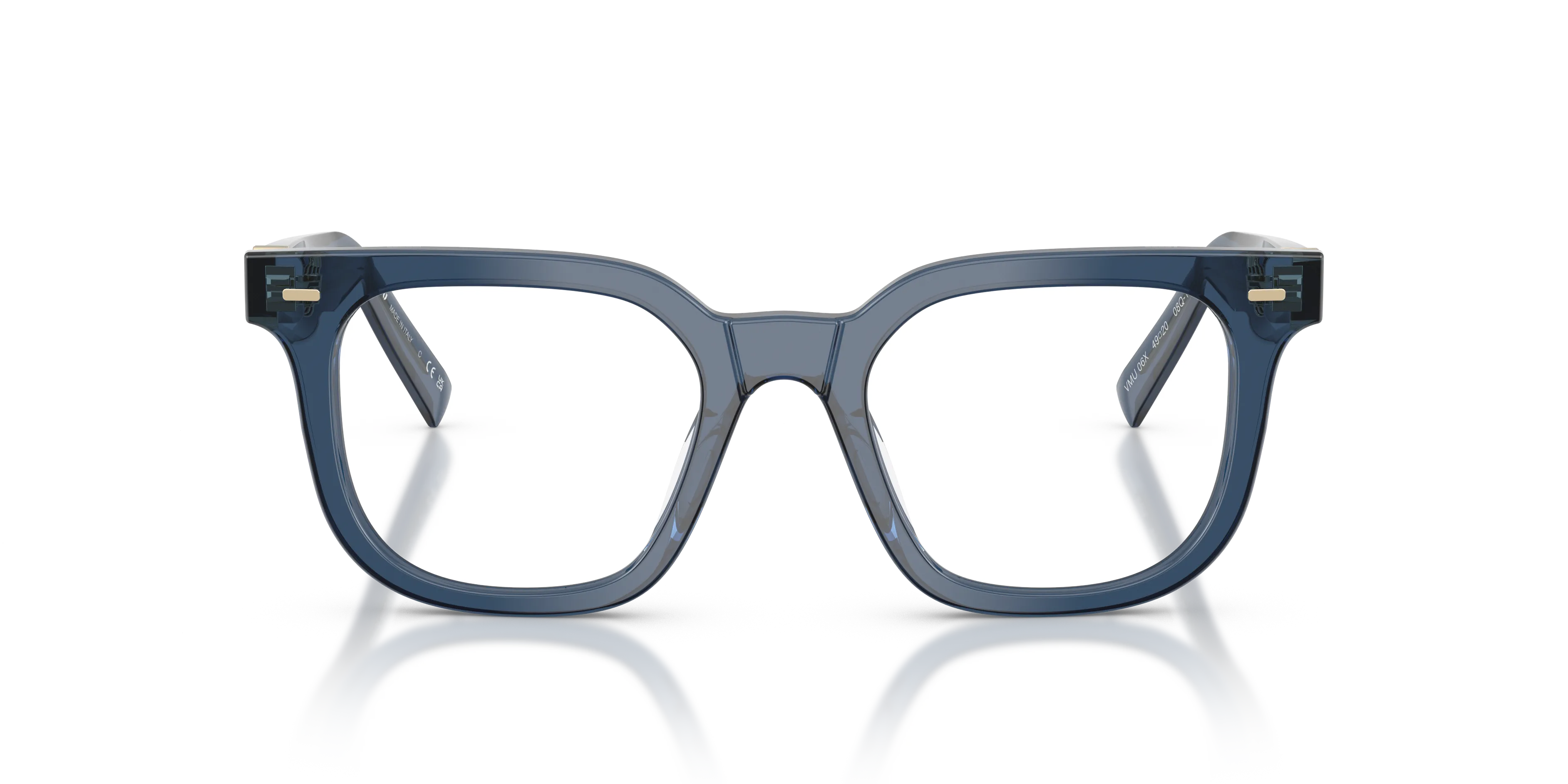 Miu Miu MU 06XV 08Q1O1 Montature da vista Acetato Blu Squadrata Normale - immagine 3