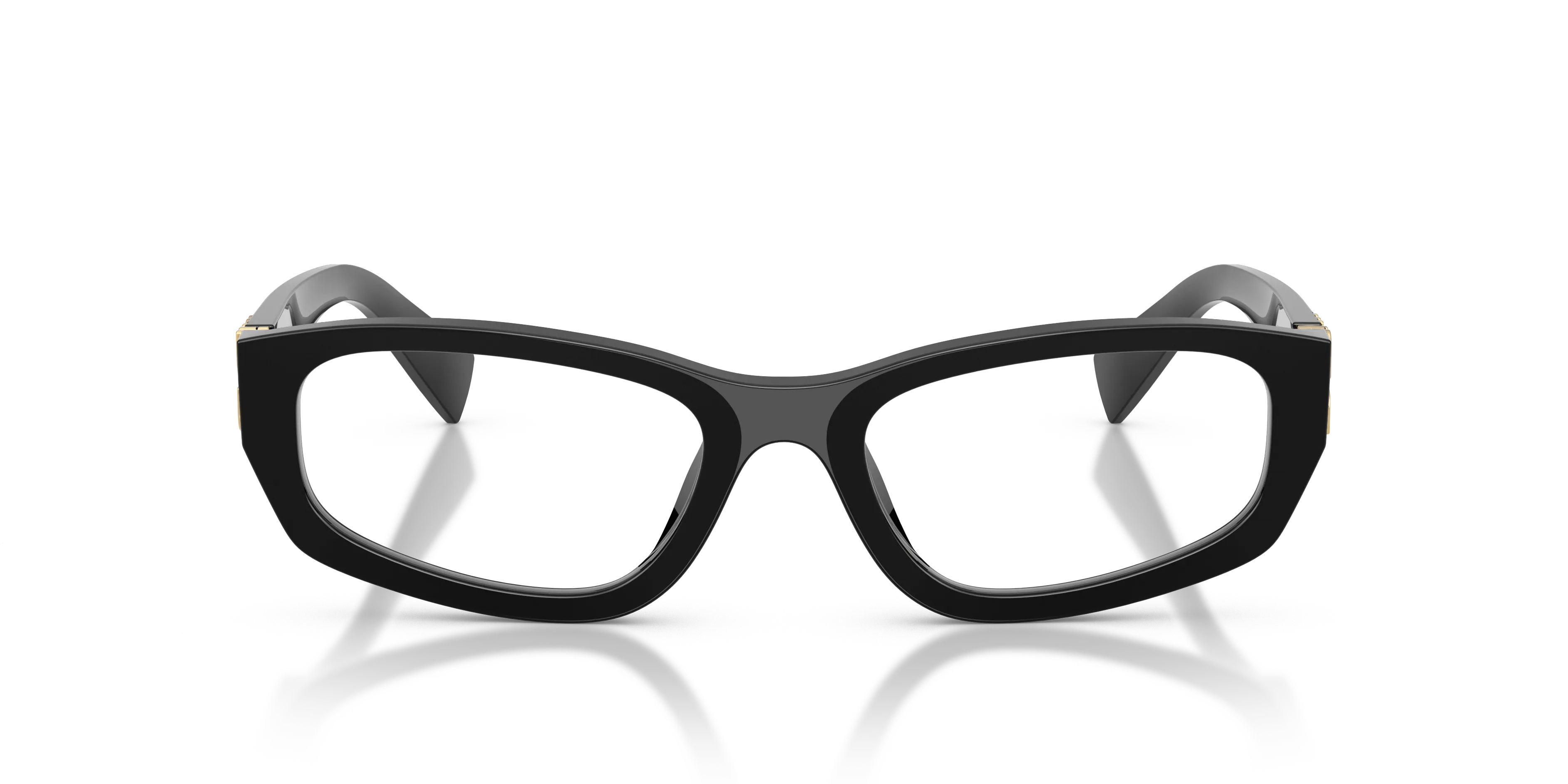 Miu Miu MU 04YV 16K1O1 Montature da vista Acetato Nero Geometrica Normale - immagine 3