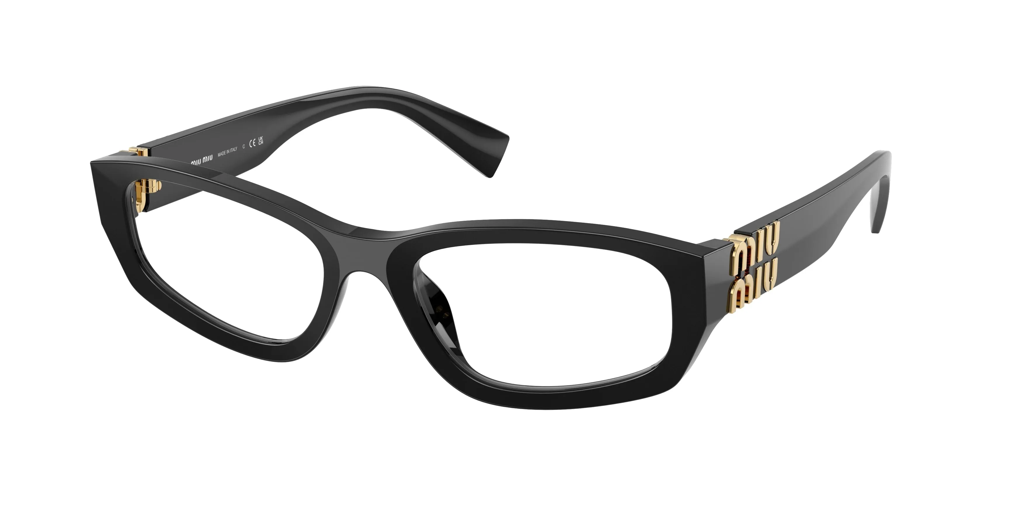 Miu Miu MU 04YV 16K1O1 Montature da vista Acetato Nero Geometrica Normale - immagine 1