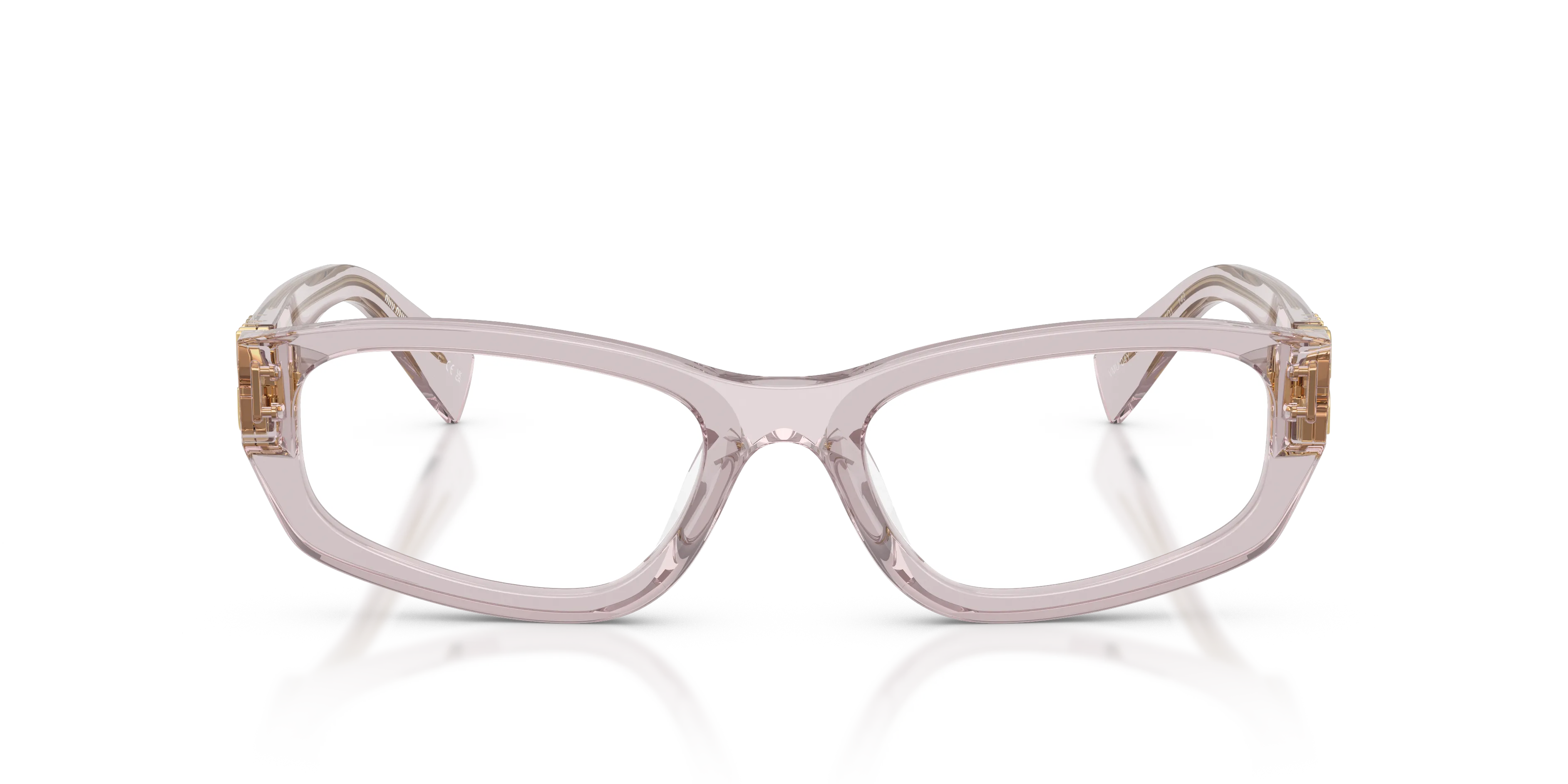 Miu Miu MU 04YV 12W1O1 Montature da vista Acetato Viola Geometrica Normale - immagine 3
