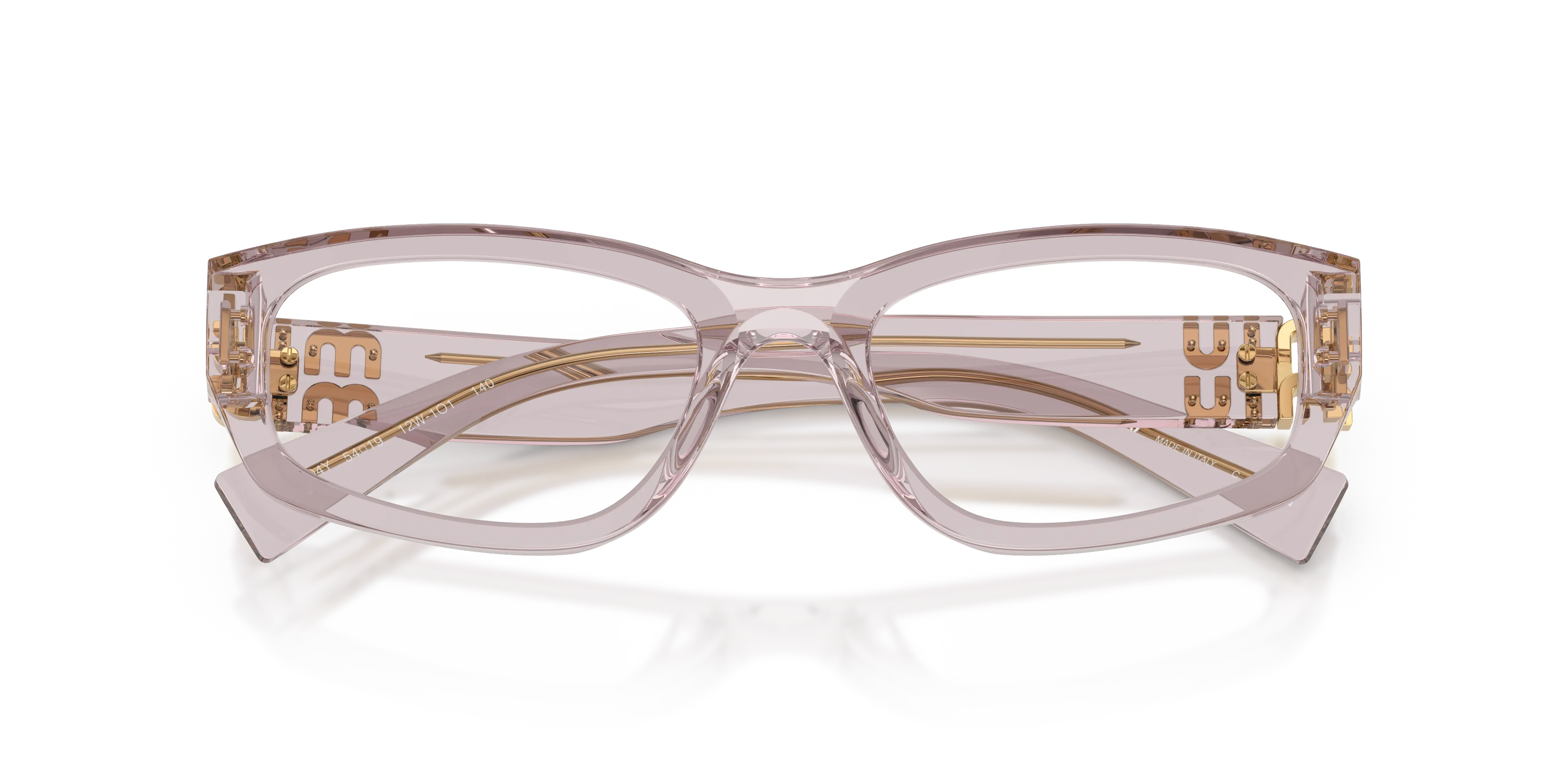 Miu Miu MU 04YV 12W1O1 Montature da vista Acetato Viola Geometrica Normale - immagine 2