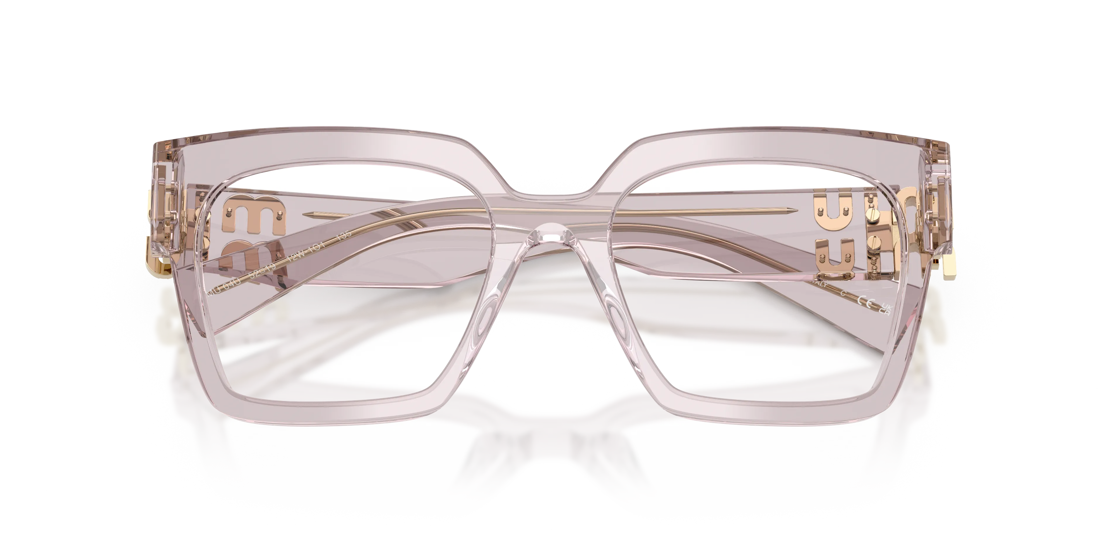 Miu Miu MU 04UV 12W1O1 Montature da vista Acetato Viola Squadrata Normale - immagine 2