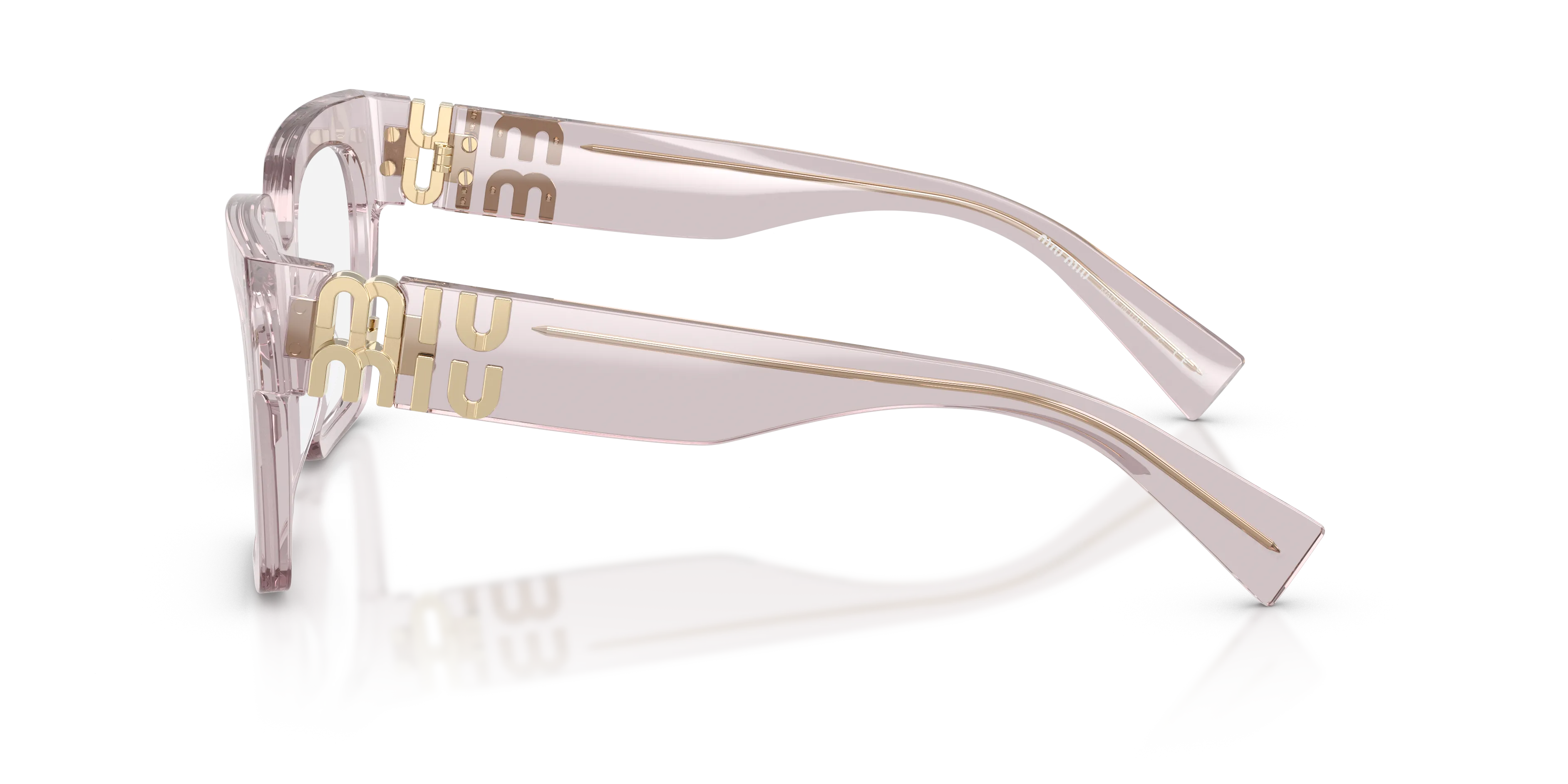 Miu Miu MU 04UV 12W1O1 Montature da vista Acetato Viola Squadrata Normale - immagine 4