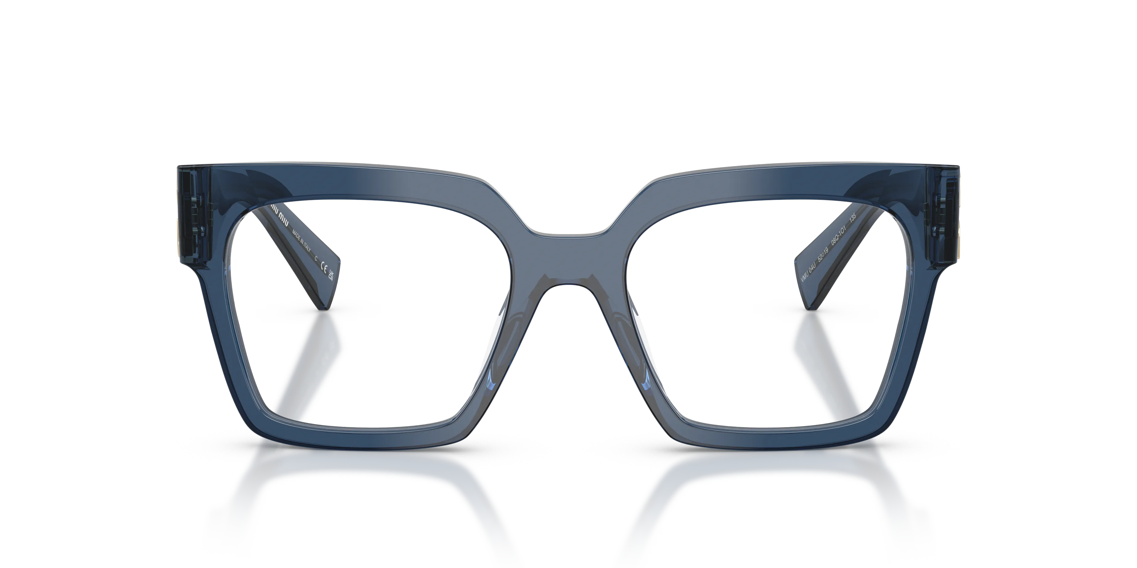 Miu Miu MU 04UV 08Q1O1 Montature da vista Acetato Blu Squadrata Normale - immagine 3
