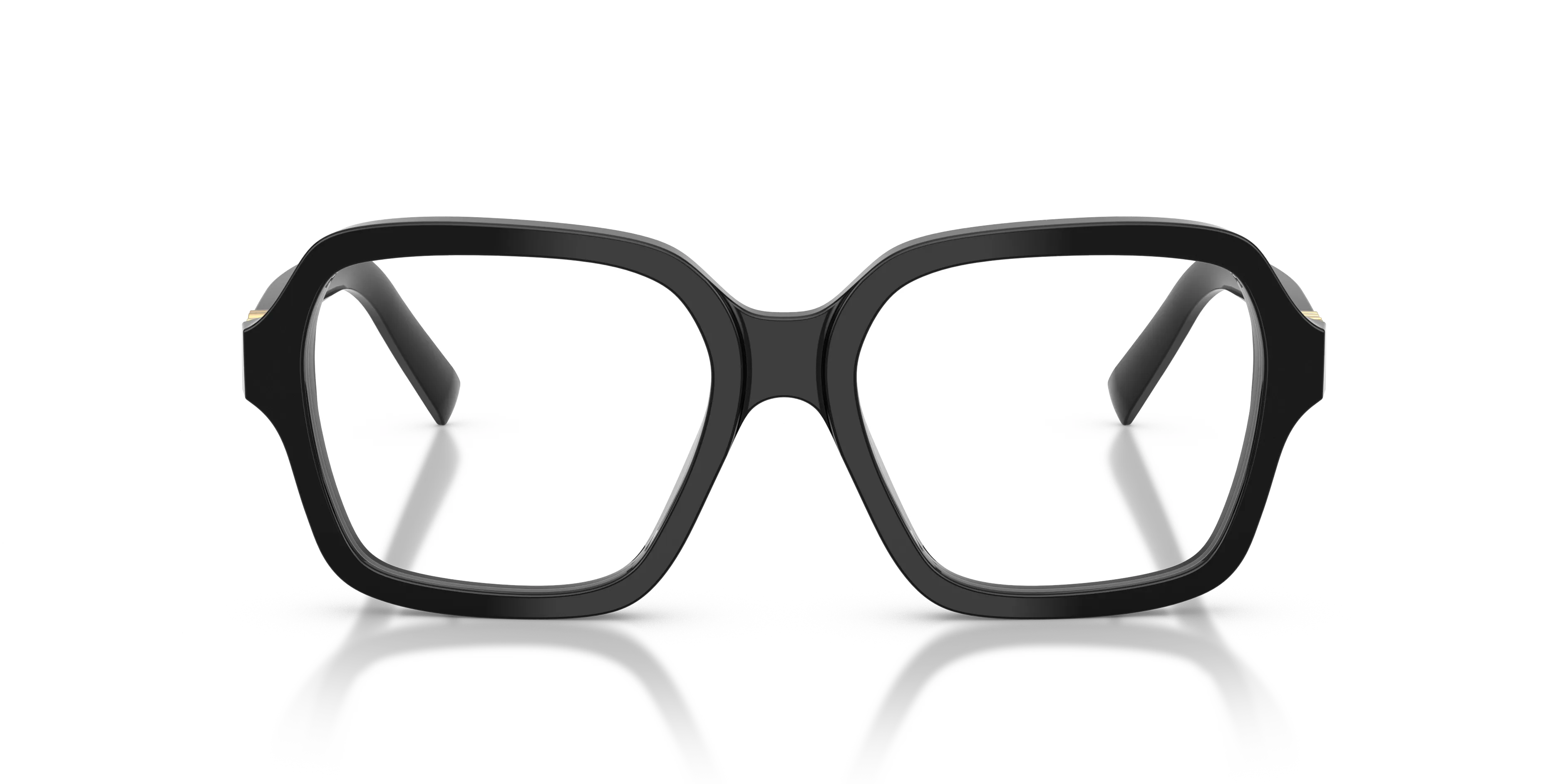 Miu Miu MU 03YV 16K1O1 Montature da vista Acetato Nero Squadrata Normale - immagine 3