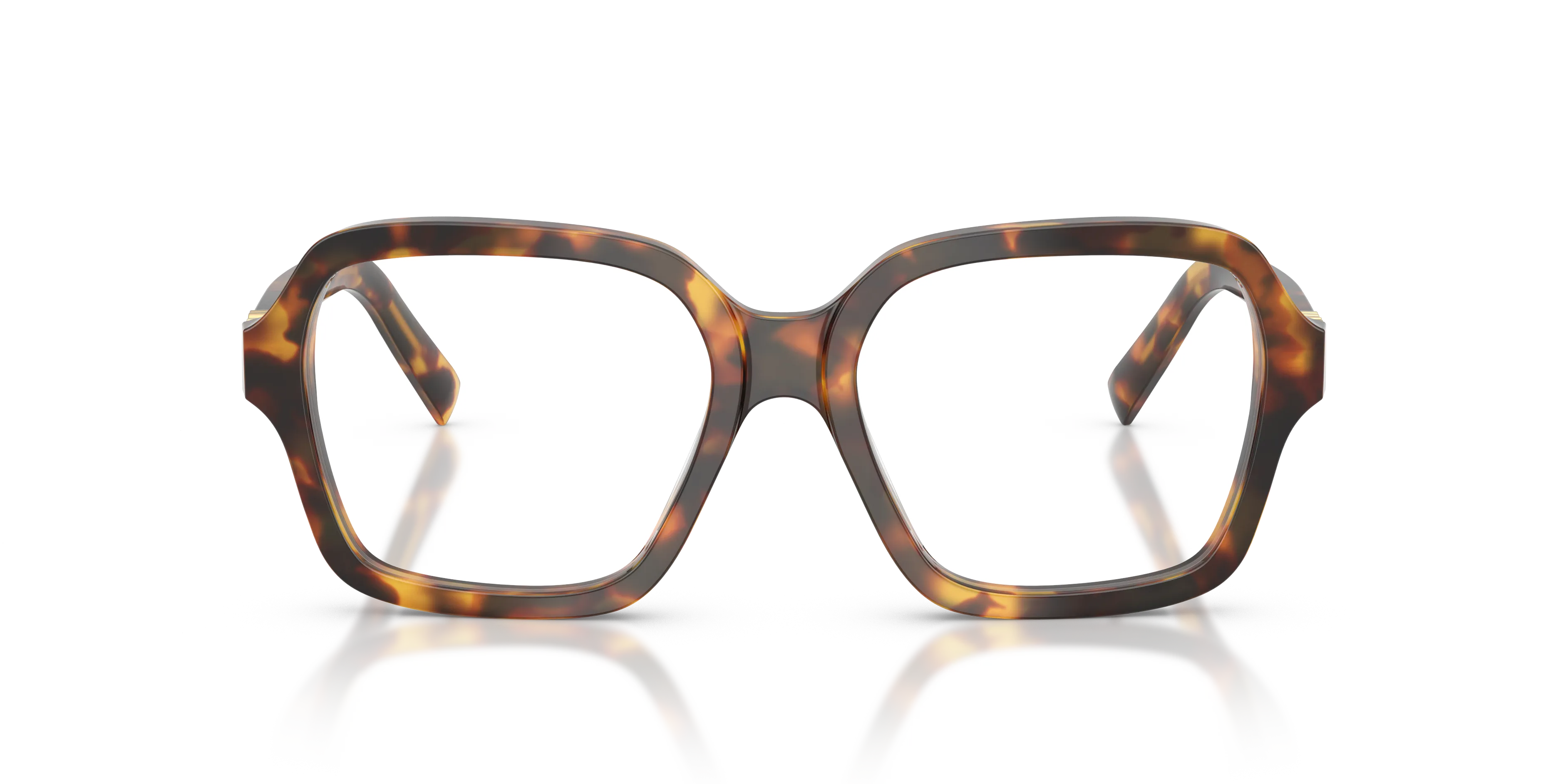Miu Miu MU 03YV 14L1O1 Montature da vista Acetato Tartaruga Squadrata Normale - immagine 3