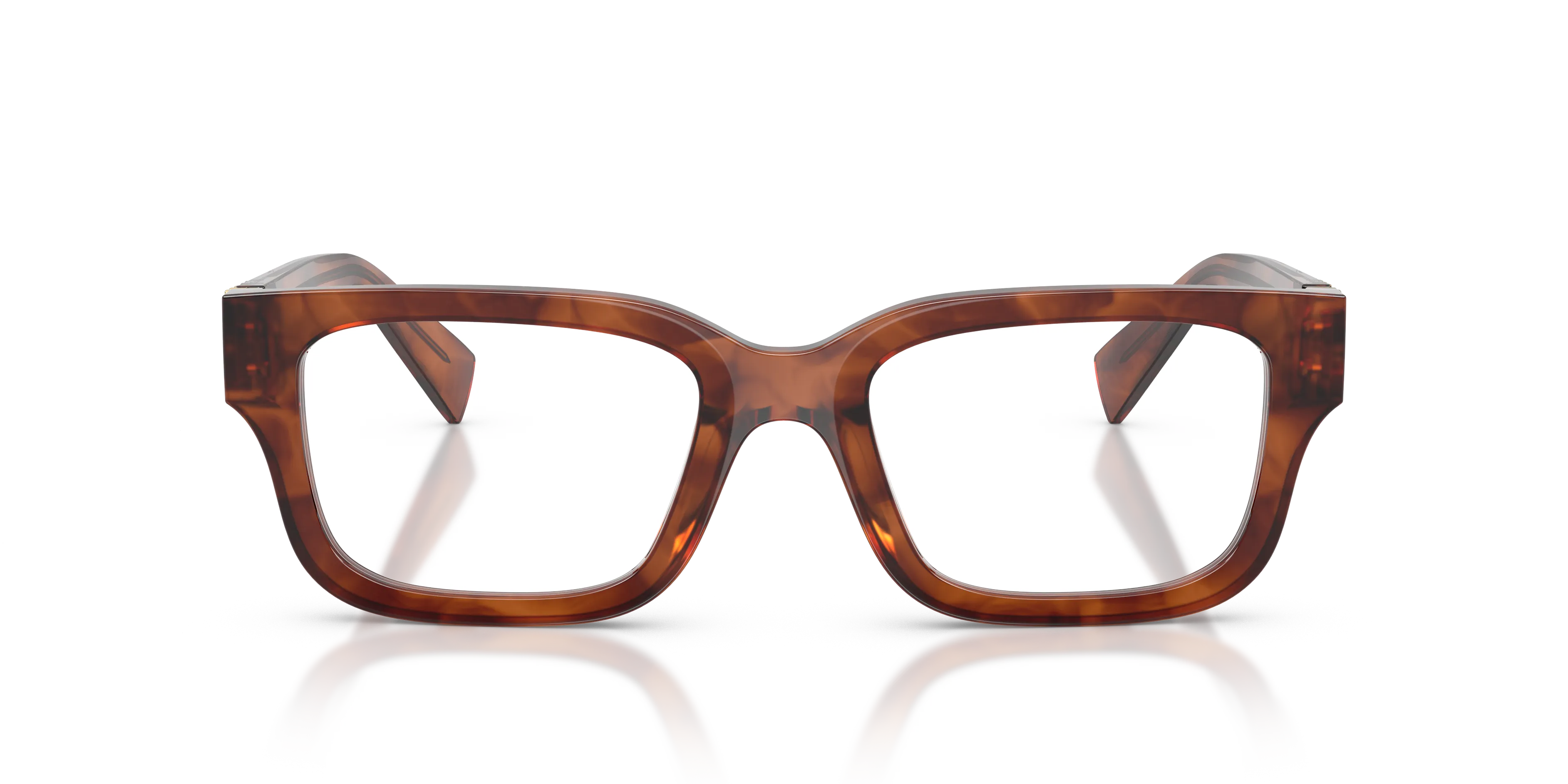 Miu Miu MU 02YV 26E1O1 Montature da vista Acetato Marrone Squadrata Normale - immagine 3