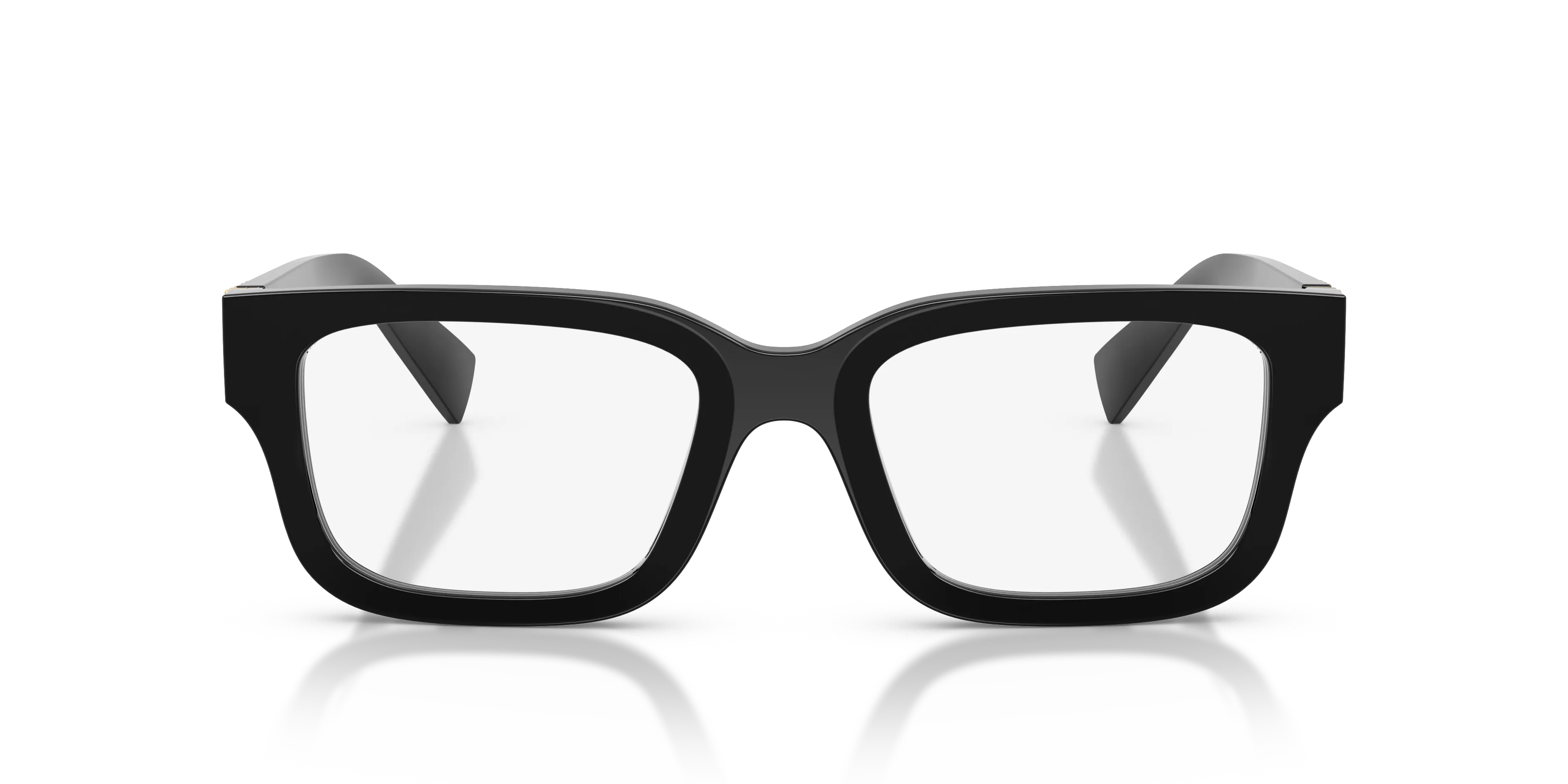 Miu Miu MU 02YV 16K1O1 Montature da vista Acetato Nero Squadrata Normale - immagine 3