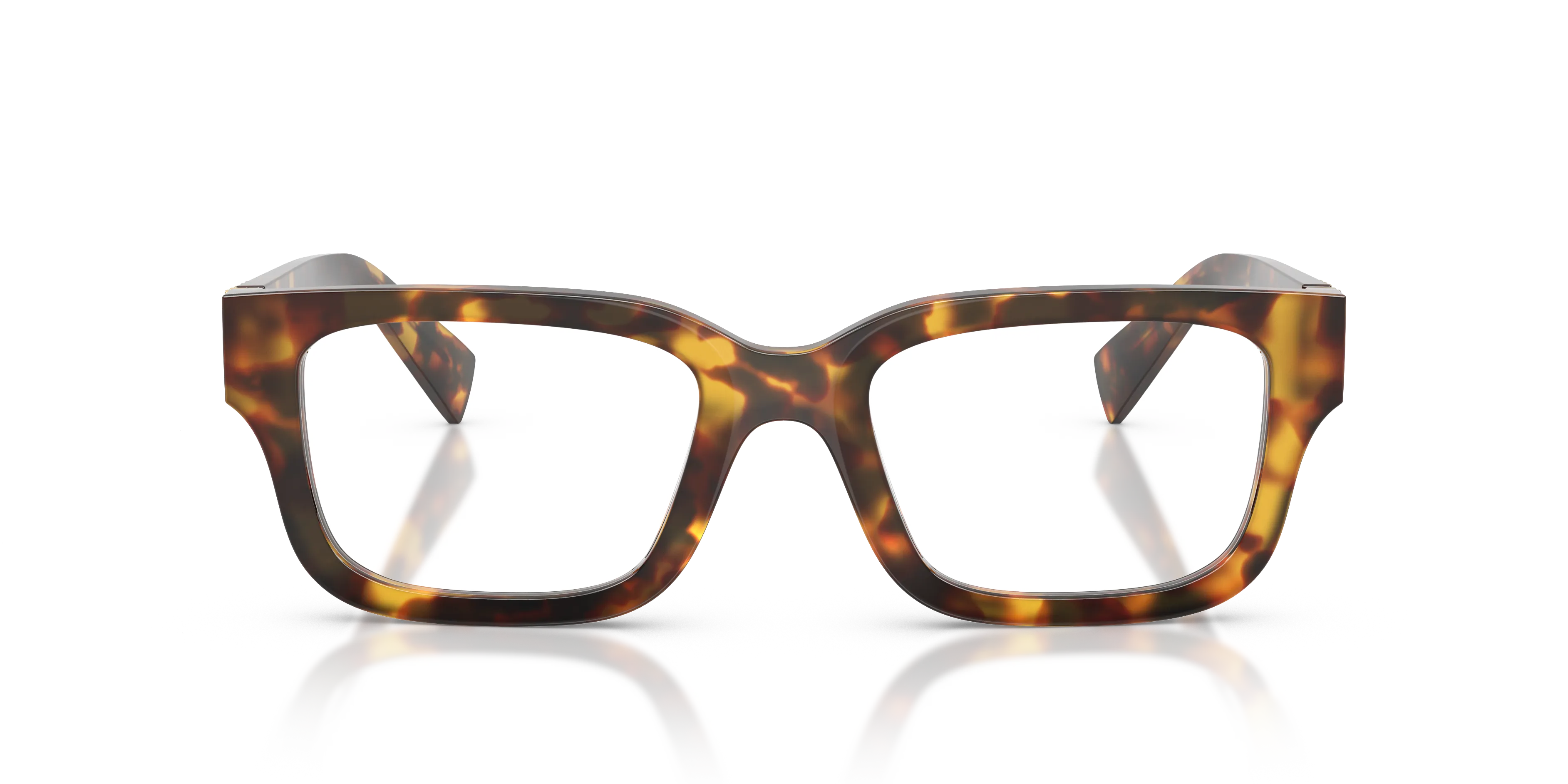Miu Miu MU 02YV 14L1O1 Montature da vista Acetato Tartaruga Squadrata Normale - immagine 3