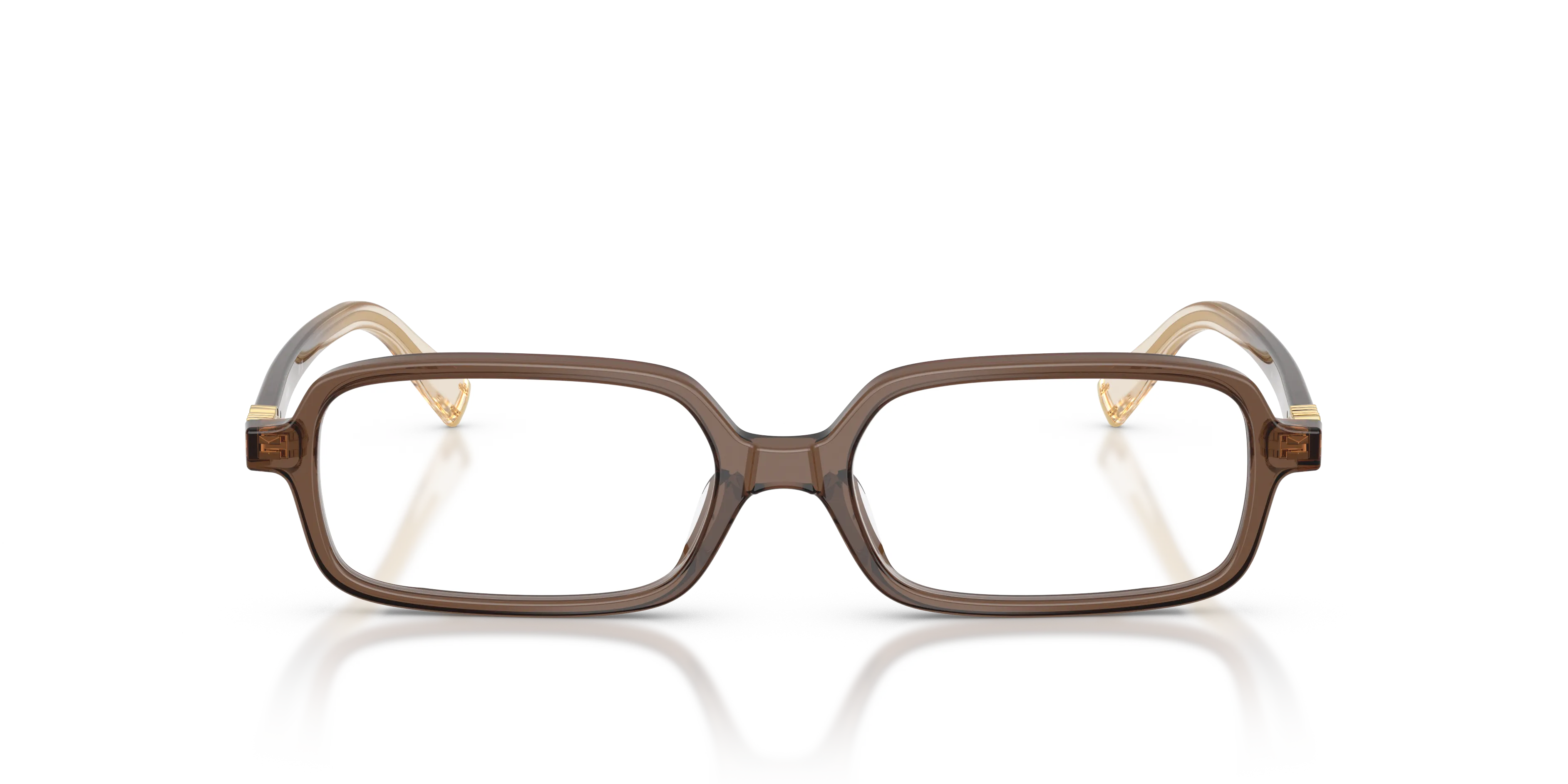 Miu Miu MU 01YV 23H1O1 Montature da vista Acetato Marrone Squadrata Normale - immagine 3