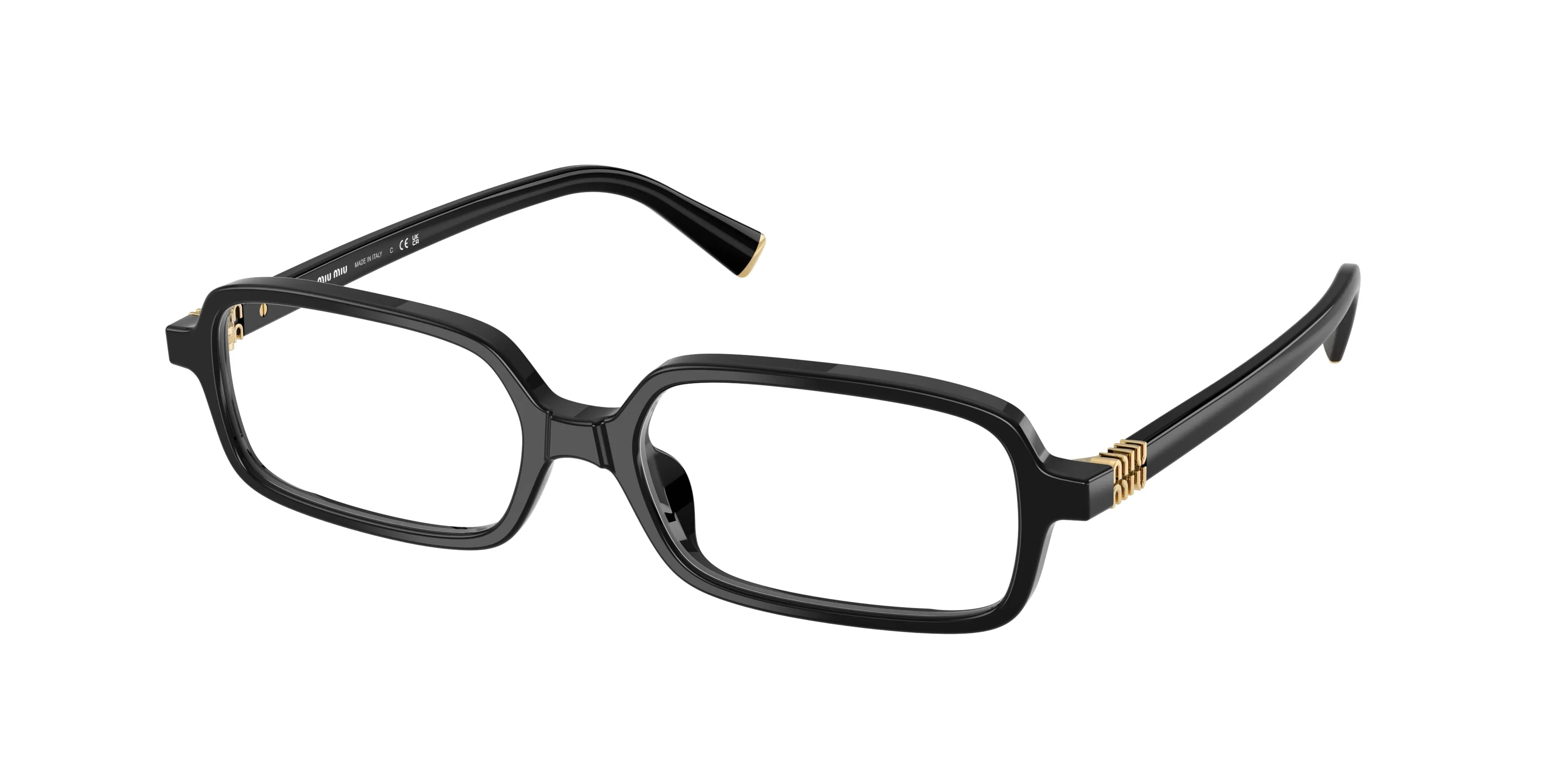 Miu Miu MU 01YV 16K1O1 Montature da vista Acetato Nero Squadrata Normale - immagine 1